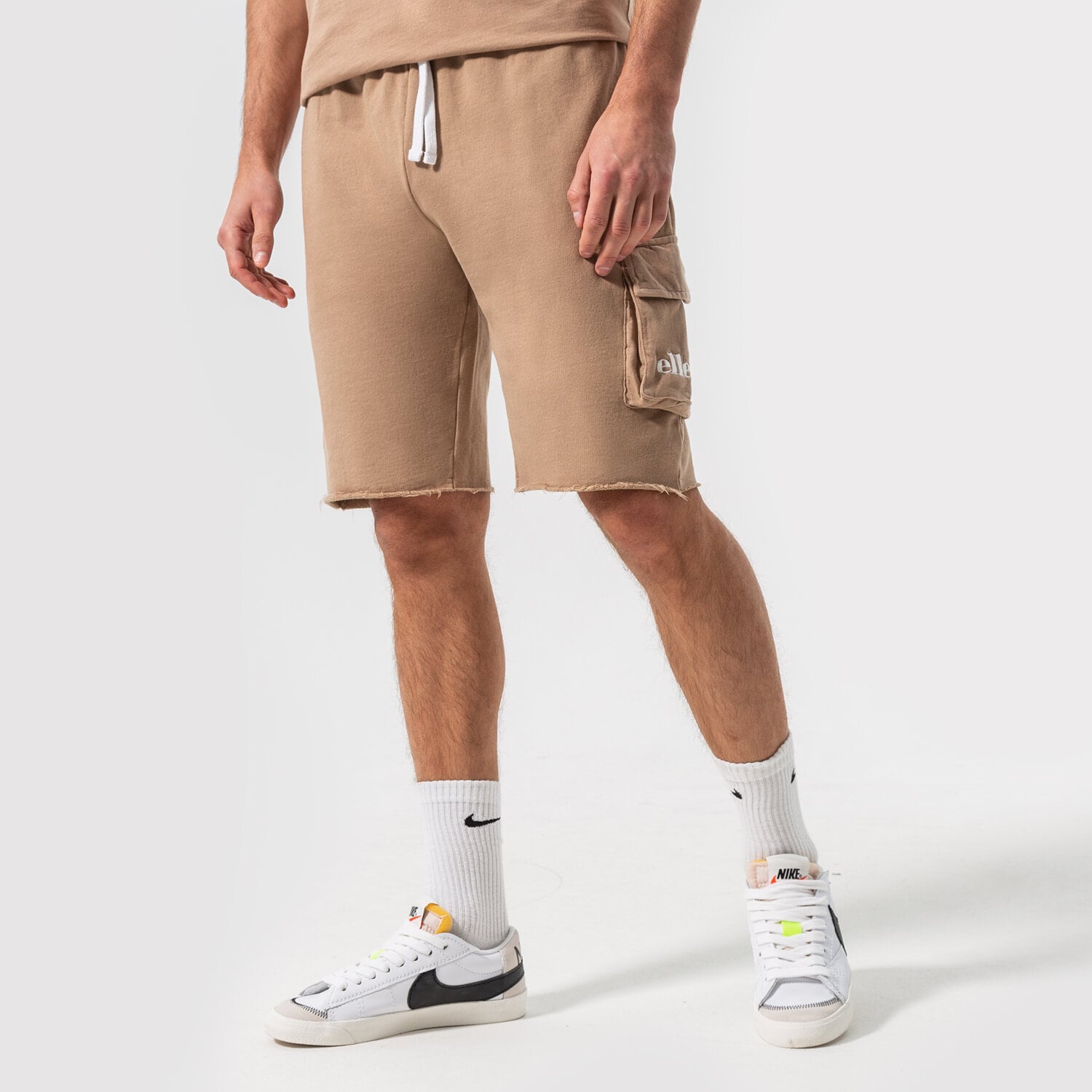 pánské kraťasy ELLESSE ŠORTKY  NEEM SHORT BRWN SHM13798200 HNĚDÁ