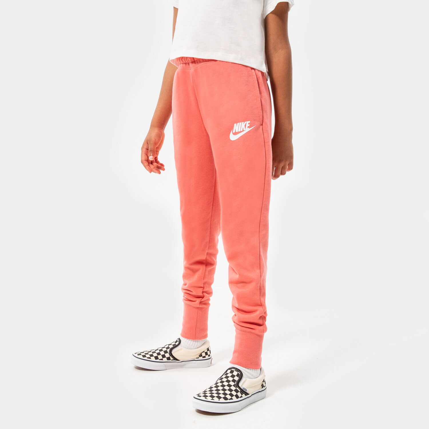 dětské kalhoty NIKE KALHOTY  NIKE SPORTSWEAR CLUB GIRL DC7211-603 RŮŽOVÁ