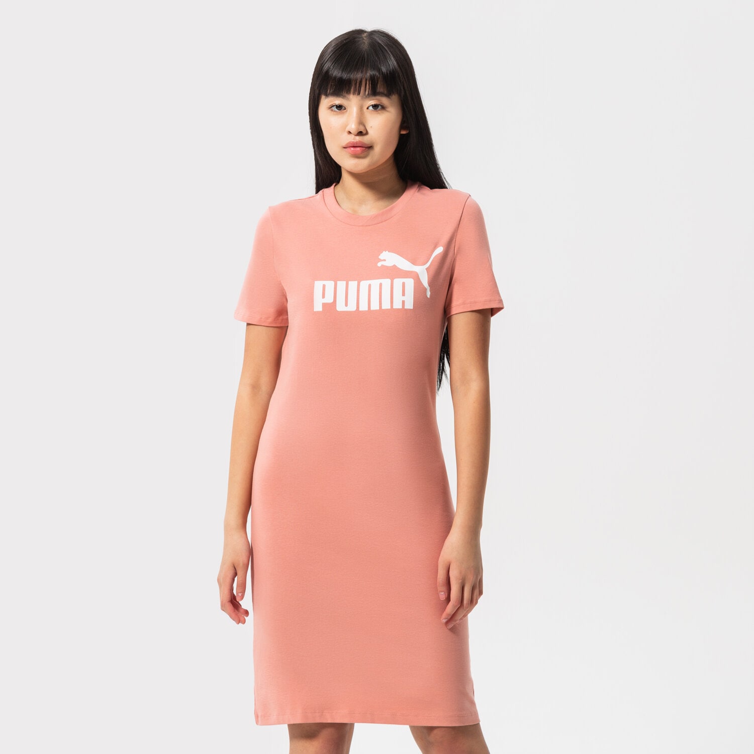 dámské šaty PUMA ŠATY ESS SLIM 848349 63 RŮŽOVÁ