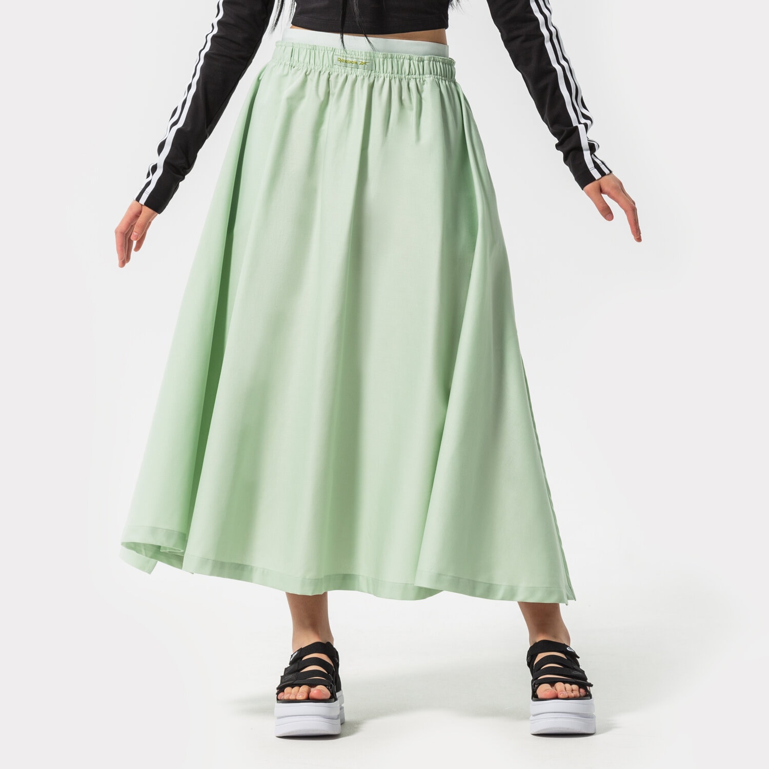 dámská sukně REEBOK SUKNĚ CL WOMENS LONG SKIRT H49287 ZELENÁ