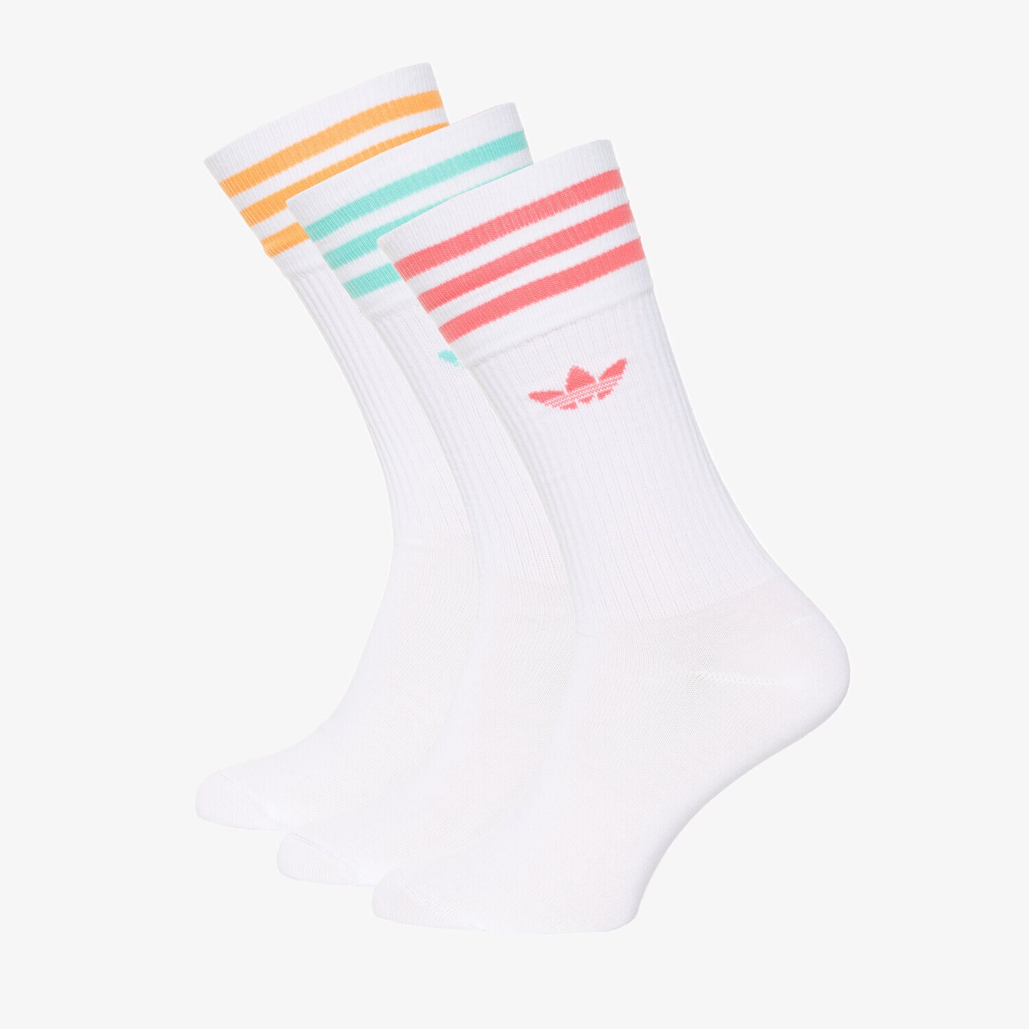 dámské ponožky ADIDAS PONOŽKY SOLID CREW SOCK HC9562 BÍLÁ