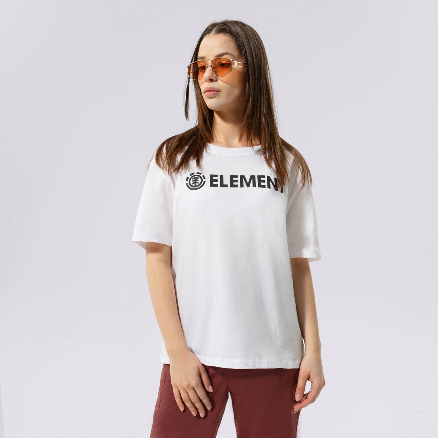 dámské tričko ELEMENT TRIČKO ELEMENT LOGO SS W W3SSB7-3904 BÍLÁ