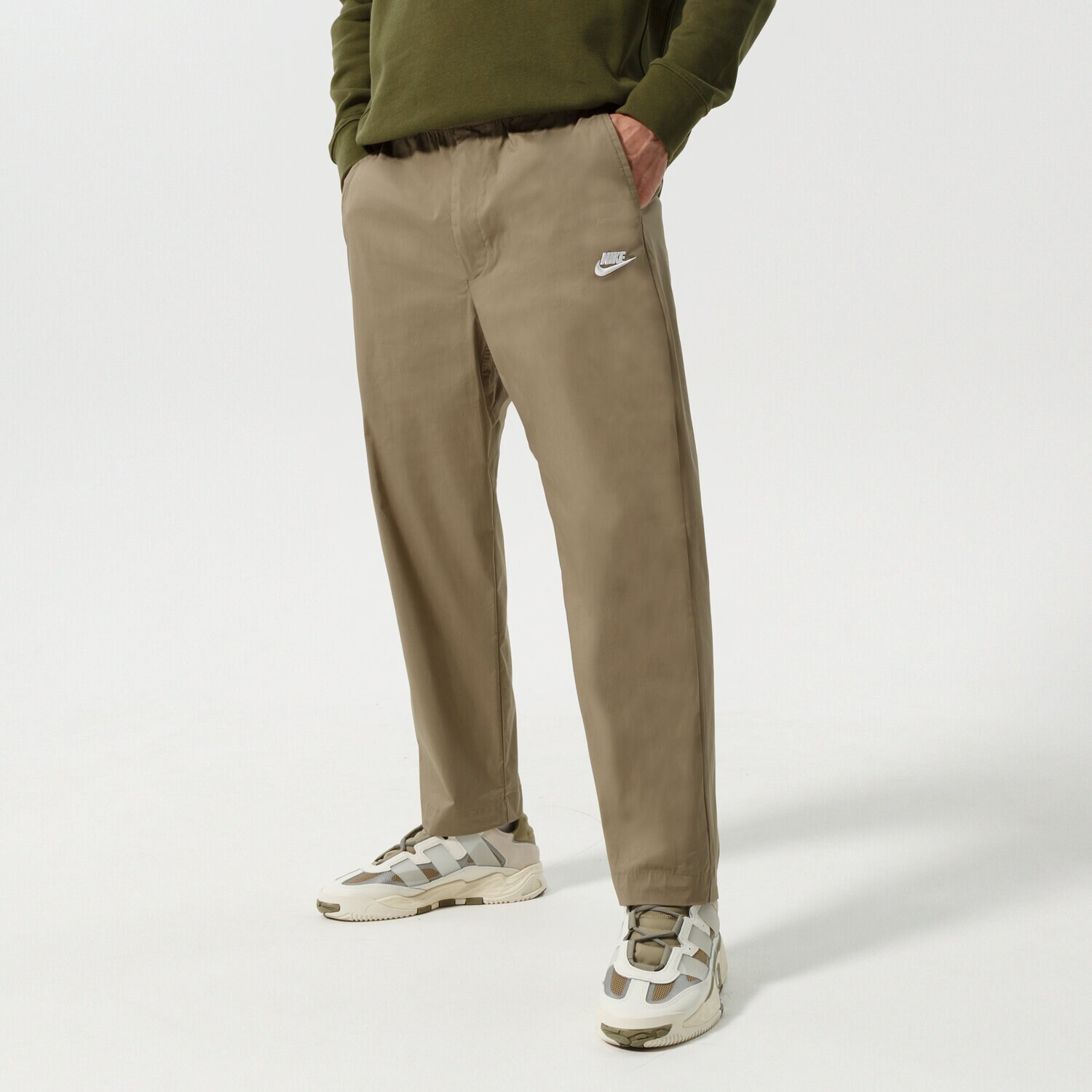 pánské kalhoty NIKE KALHOTY  M NSW SPE WVN UL SNEAKER PANT DM6823-351 KHAKI