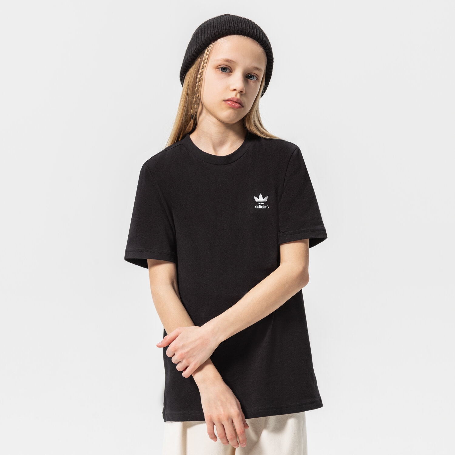 dětské tričko ADIDAS TRIČKO GIRL H32409 ČERNÁ