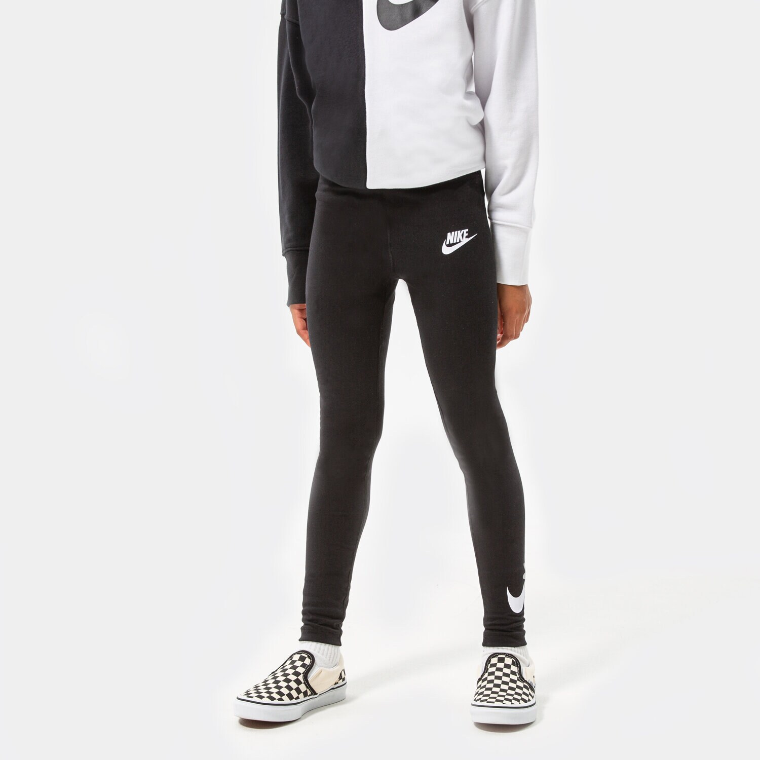 dětské kalhoty NIKE LEGGINGS G NSW ESSNTL LGGNG ENERGY GIRL DM8390-010 ČERNÁ