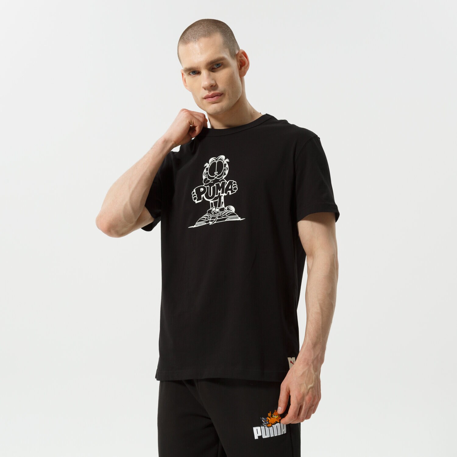 pánské tričko PUMA TRIČKO PUMA X GARFIELD GRAPHIC TEE 534433 01 ČERNÁ