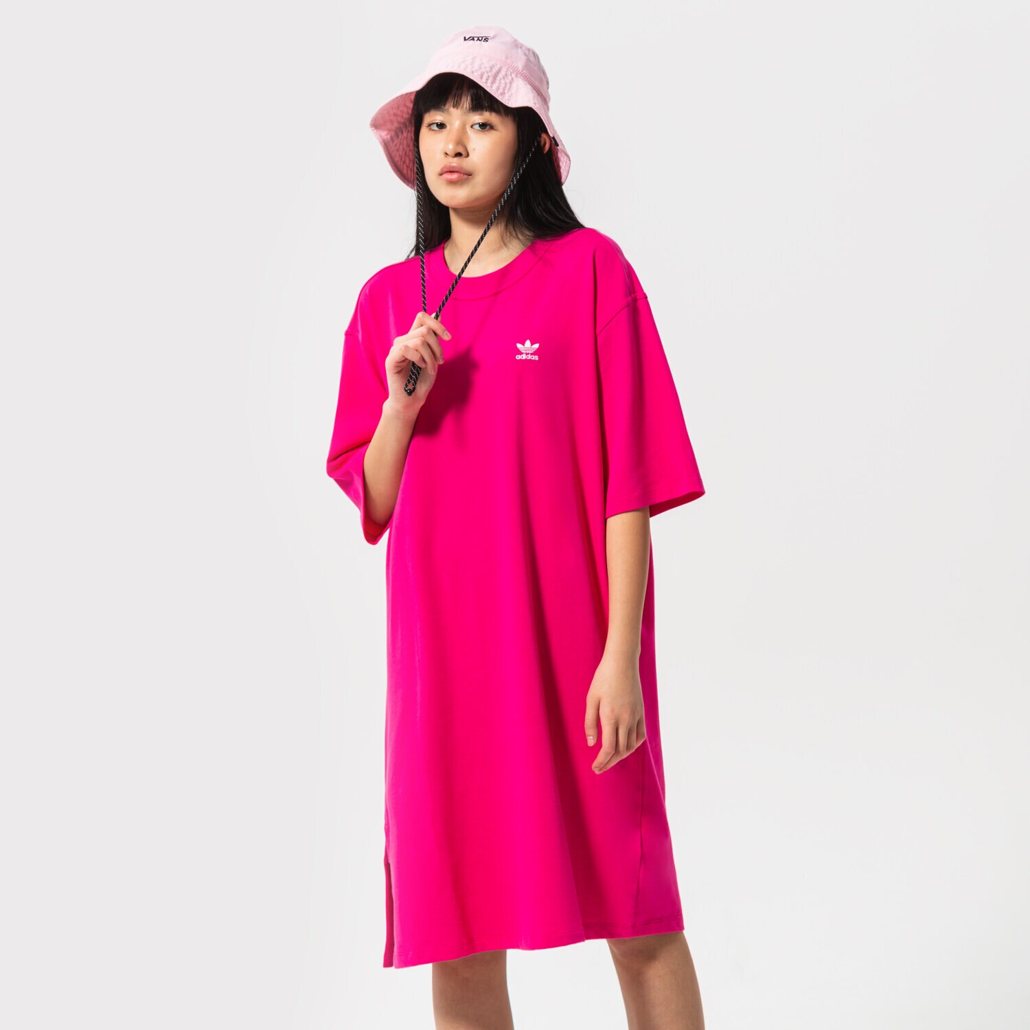 dámské šaty ADIDAS ŠATY TEE HG6238 RŮŽOVÁ