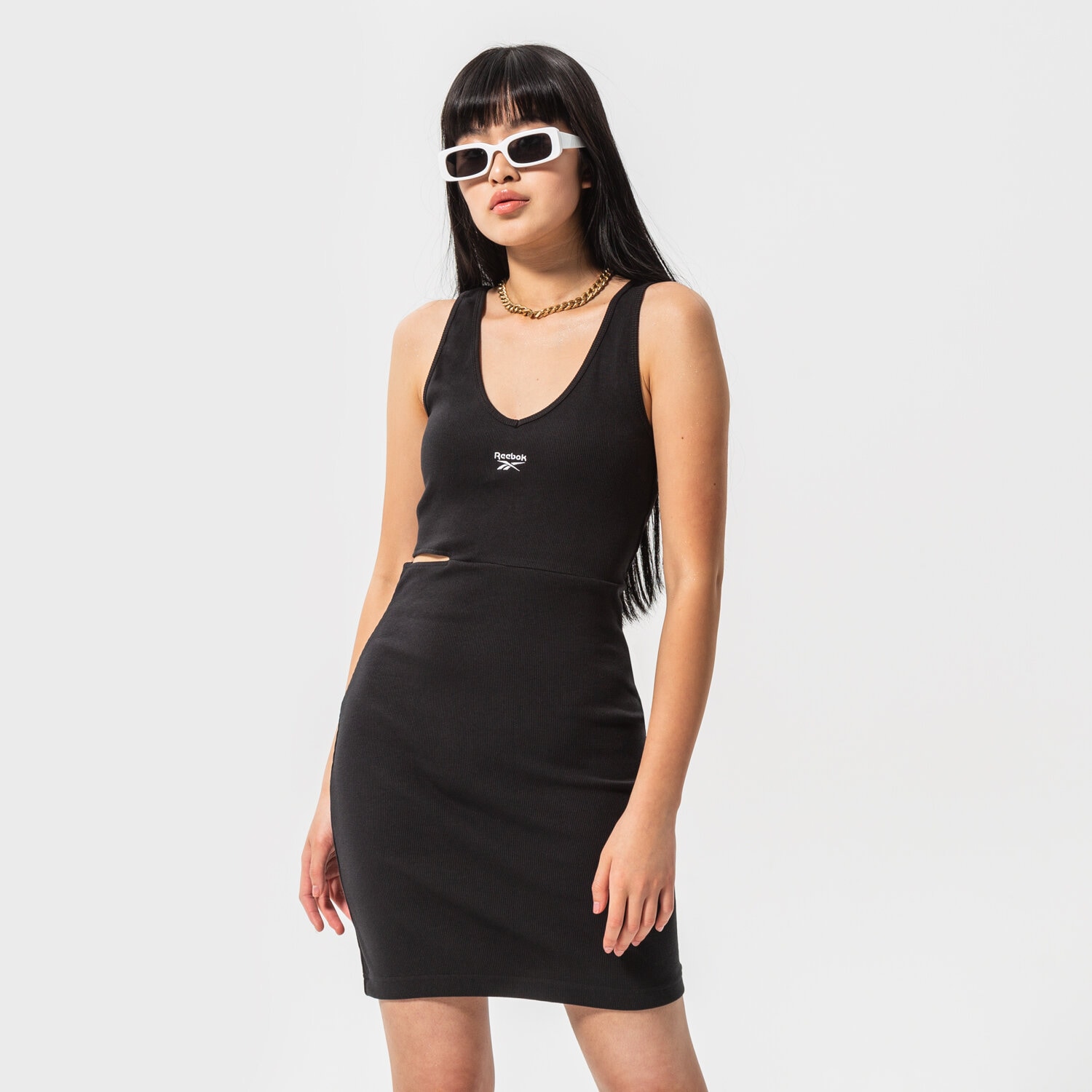 dámské šaty REEBOK ŠATY CL WDE SLIM DRESS H46805 ČERNÁ
