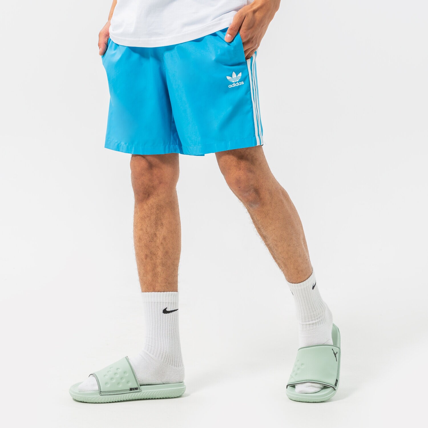 pánské kraťasy ADIDAS ŠORTKY  TRACE HB9533 MODRÁ