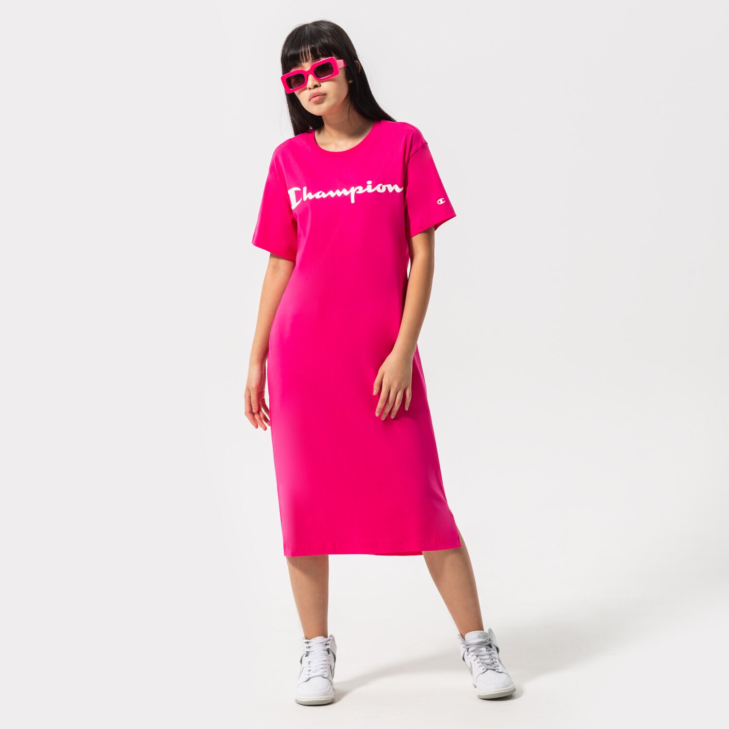 dámské šaty CHAMPION ŠATY DRESS 114890PS025 RŮŽOVÁ