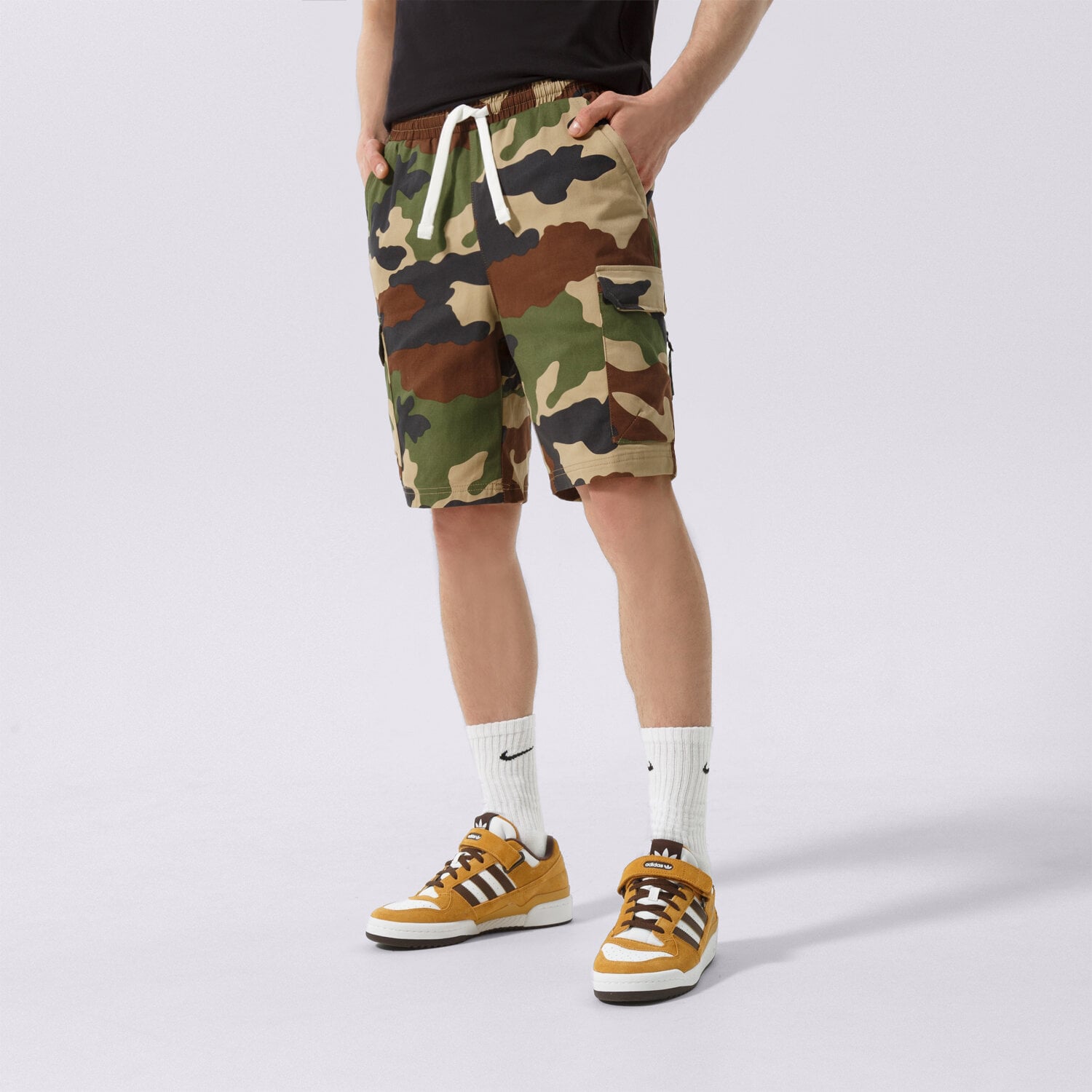 pánské kraťasy CONFRONT ŠORTKY  CAMO CITY CF122SZM12003 KHAKI