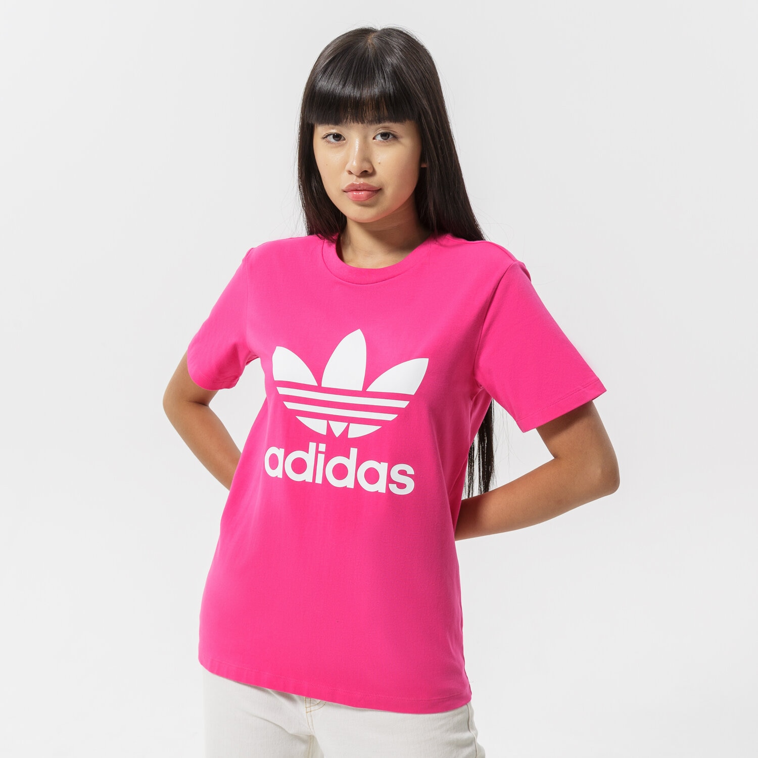 dámské tričko ADIDAS TRIČKO TREFOIL TEE HG3785 RŮŽOVÁ