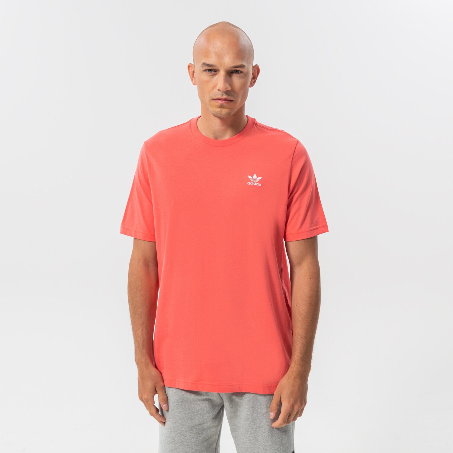 pánské tričko ADIDAS TRIČKO ESSENTIAL TEE HE9441 RŮŽOVÁ