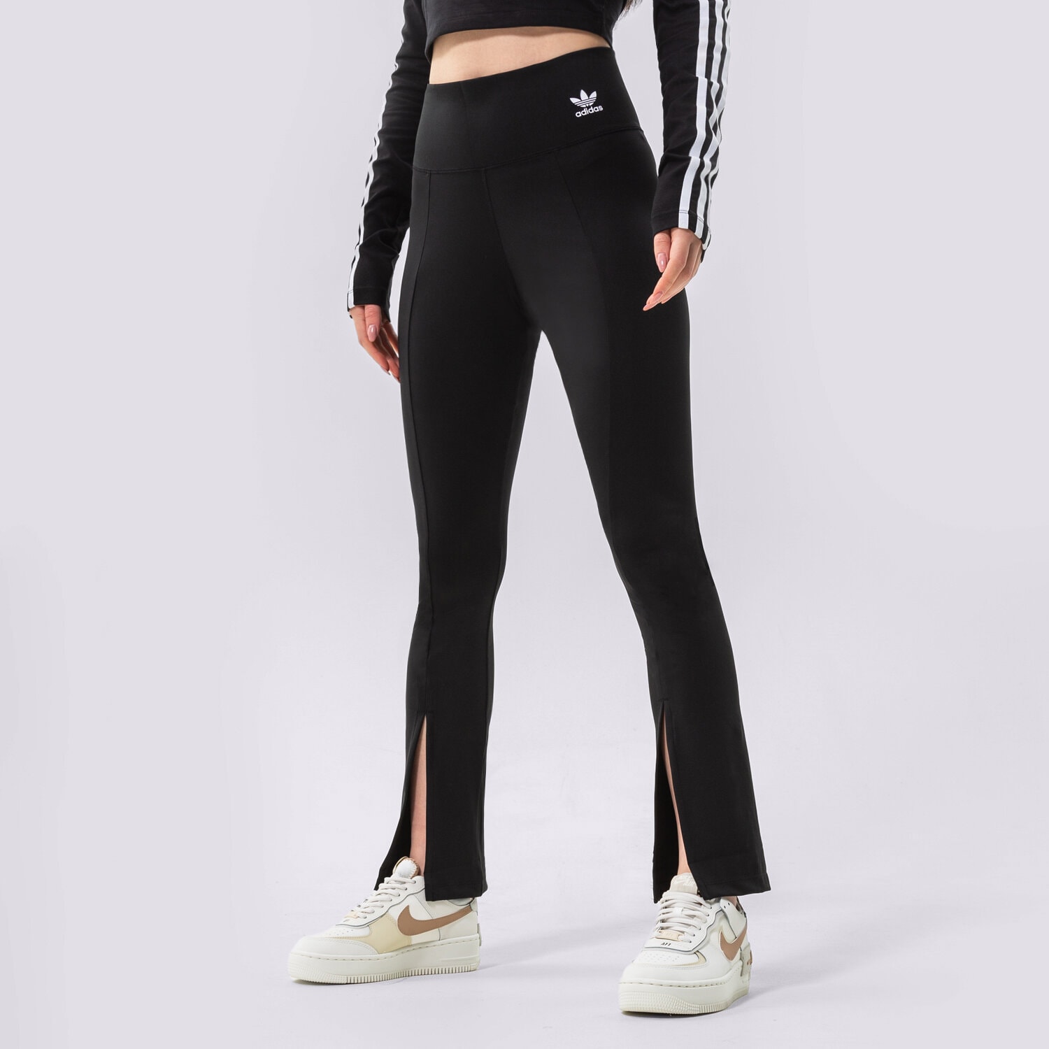 dámské kalhoty ADIDAS KALHOTY  OPEN HEM TIGHTS HC1972 ČERNÁ