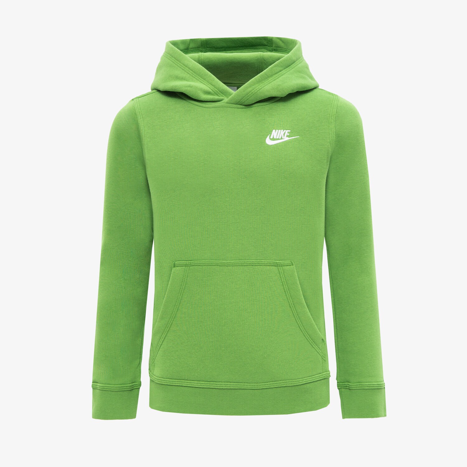 dětská mikina NIKE MIKINA S KAPUCÍ NIKE SPORTSWEAR CLUB BOY BV3757-377 ZELENÁ