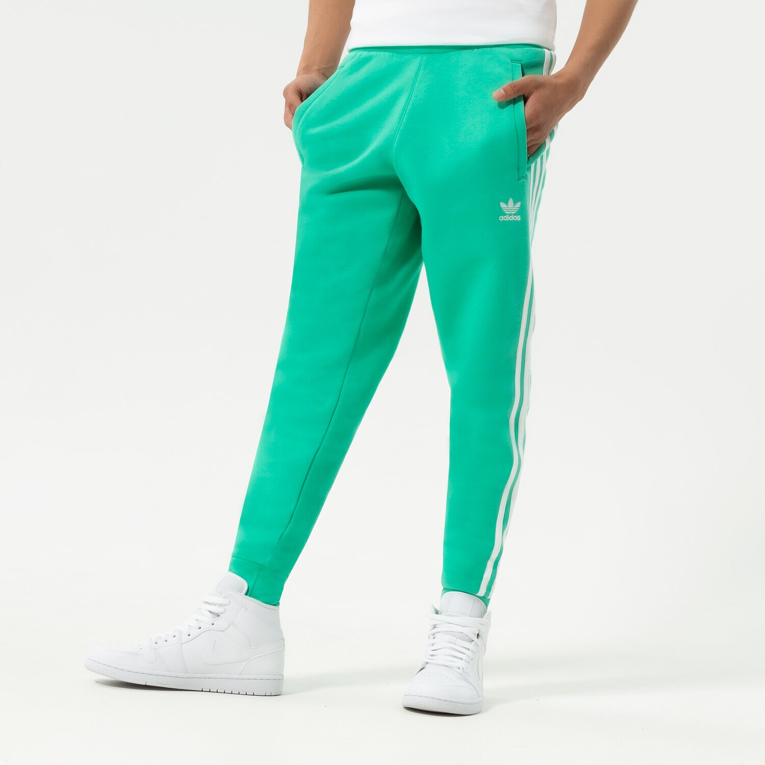 pánské kalhoty ADIDAS KALHOTY  3-STRIPES PANT HF2102 ZELENÁ