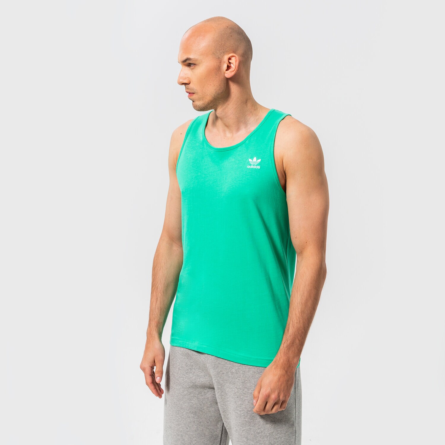 pánská košile ADIDAS TOP ESSENTIALS HE9431 ZELENÁ