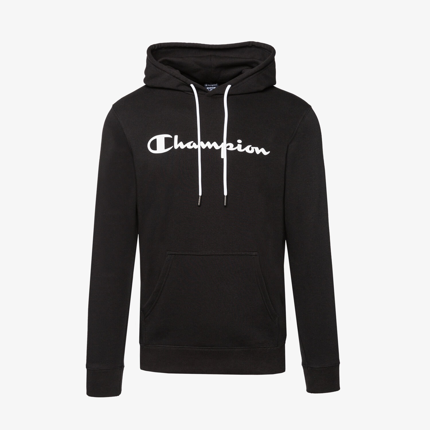 pánská mikina CHAMPION MIKINA S KAPUCÍ HOODED SWEATSHIRT 217142KK001 ČERNÁ