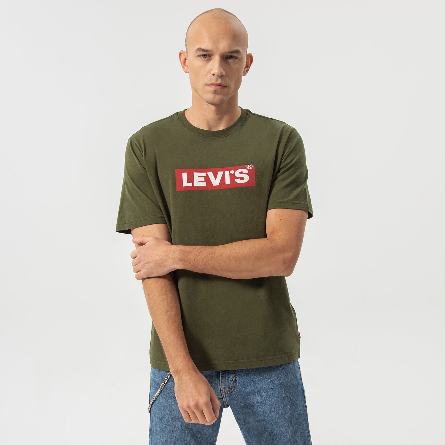 pánské tričko LEVI'S TRIČKO SS RELAXED FIT TEE 16143-0524 KHAKI