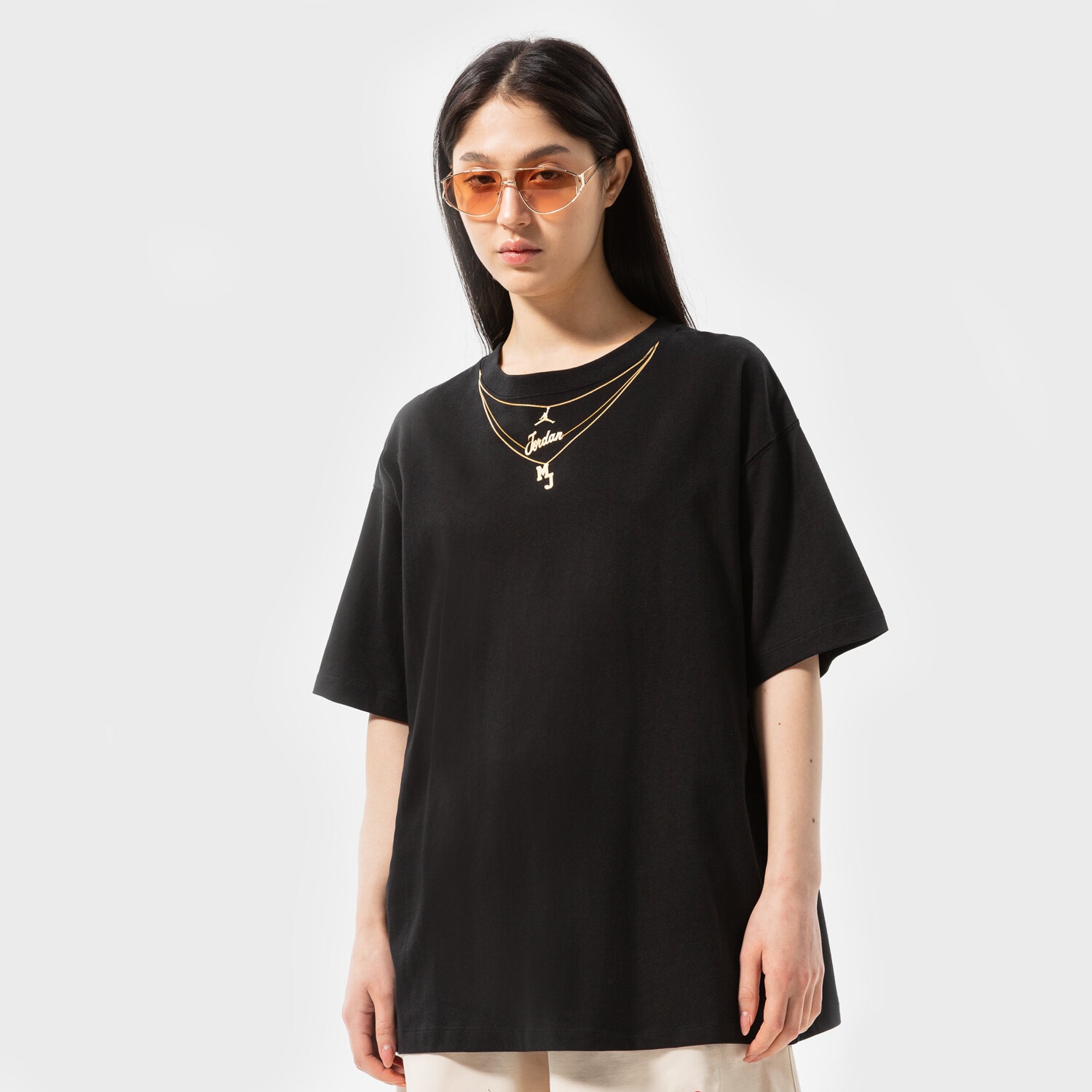 dámské tričko JORDAN TRIČKO W J HER CHAIN TEE CORE DO5020-010 ČERNÁ