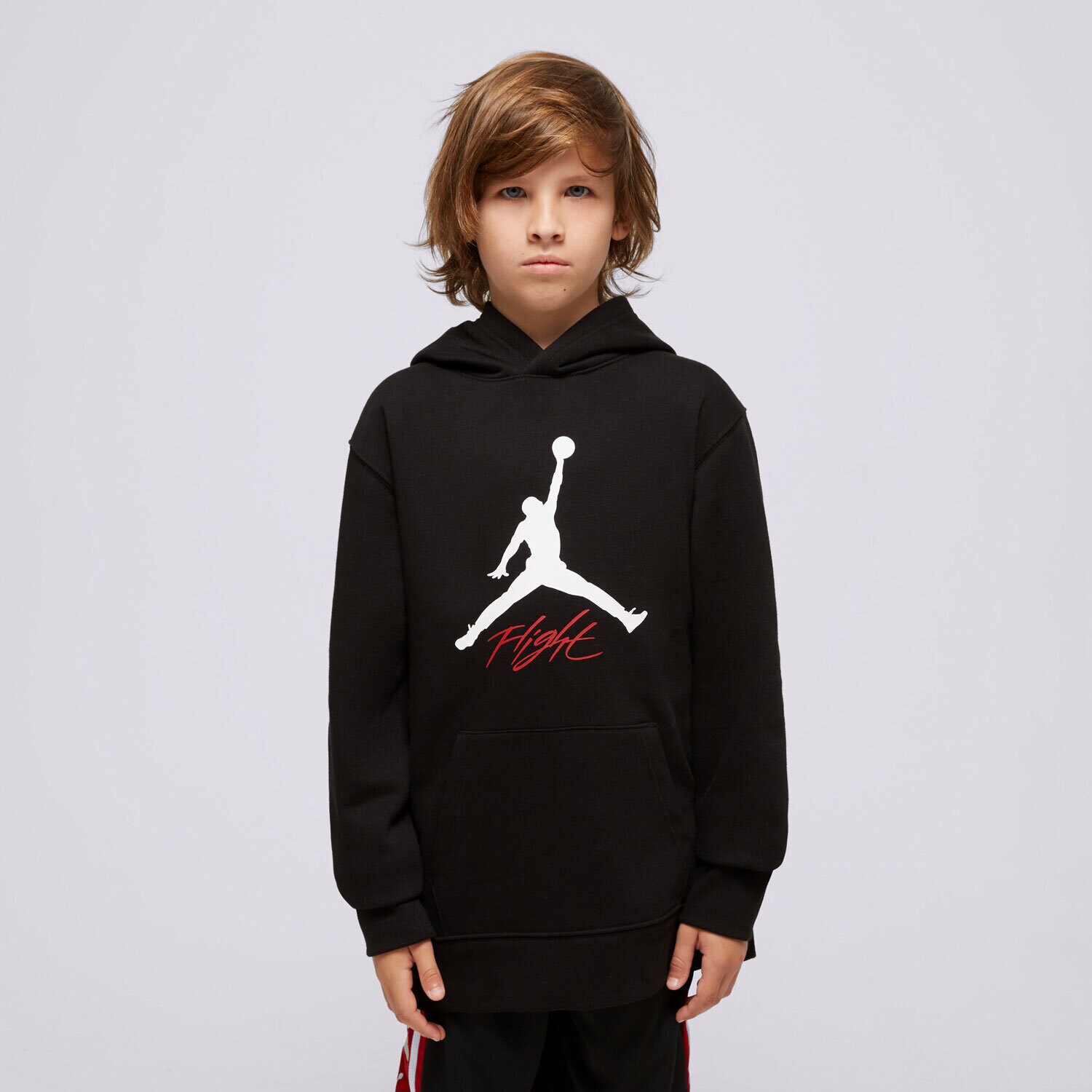 dětská mikina JORDAN MIKINA S KAPUCÍ MJ BASELINE PO HOODIE BOY 95C784-023 ČERNÁ