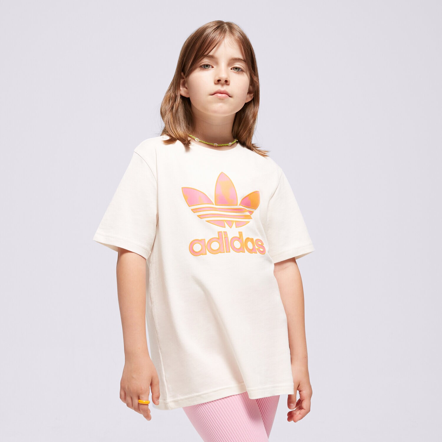 dětské tričko ADIDAS TRIČKO TEE GIRL IT7306 BÍLÁ