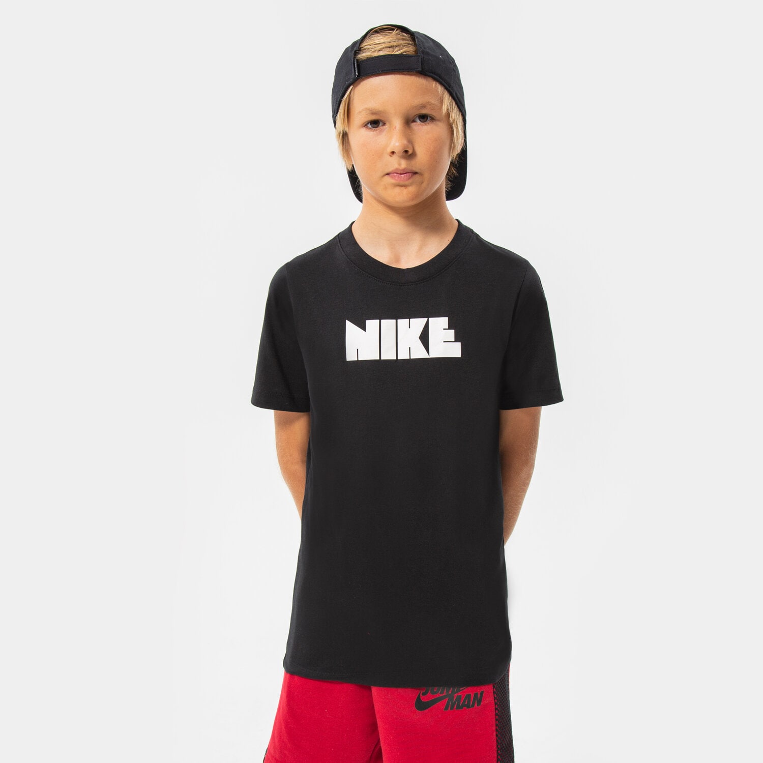 dětské tričko NIKE TRIČKO U NSW TEE CIRCA SU22 GIRL DQ3864-010 ČERNÁ