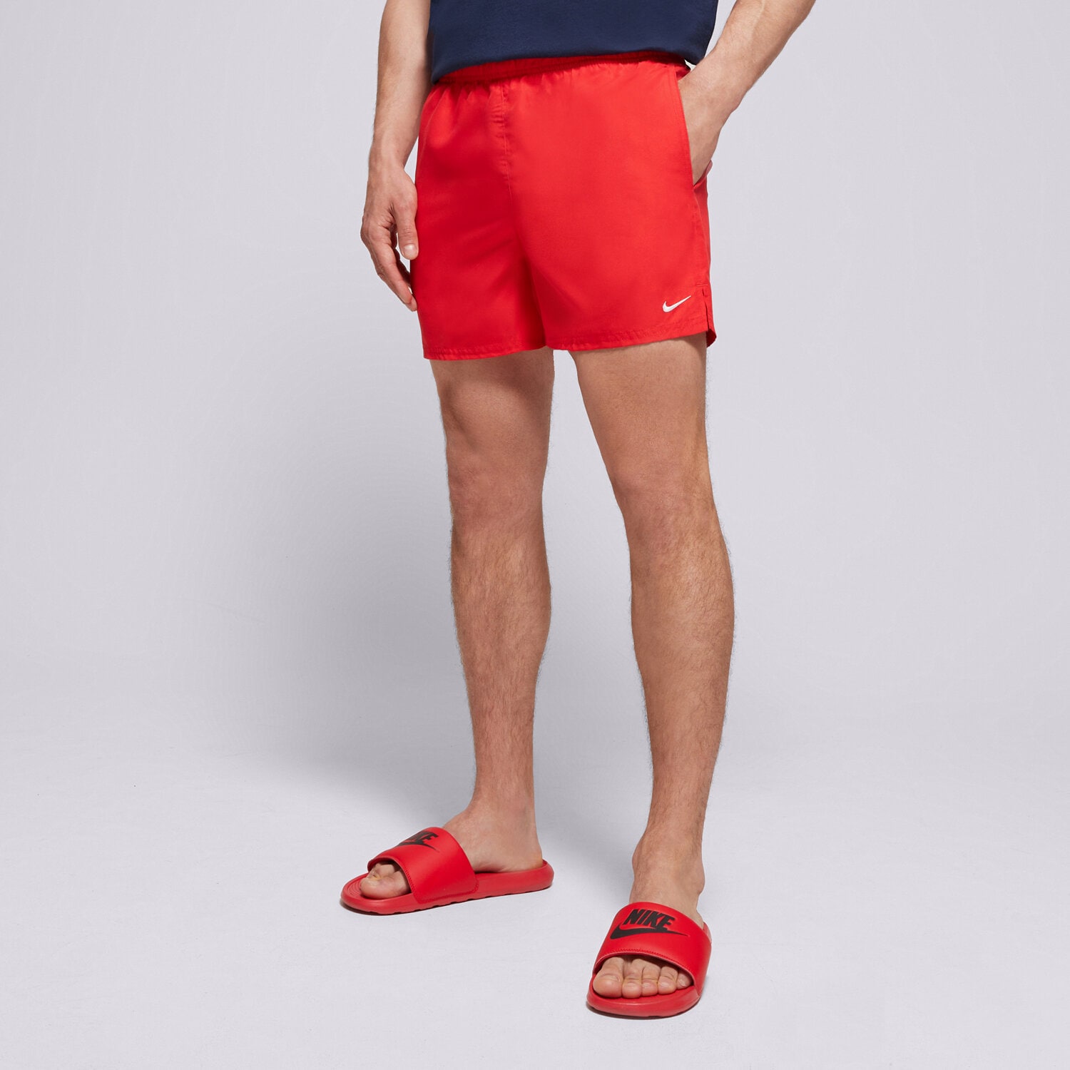 pánské kraťasy NIKE SWIM  ŠORTKY  ESSENTIAL 5" NESSA560-614 ČERVENÁ