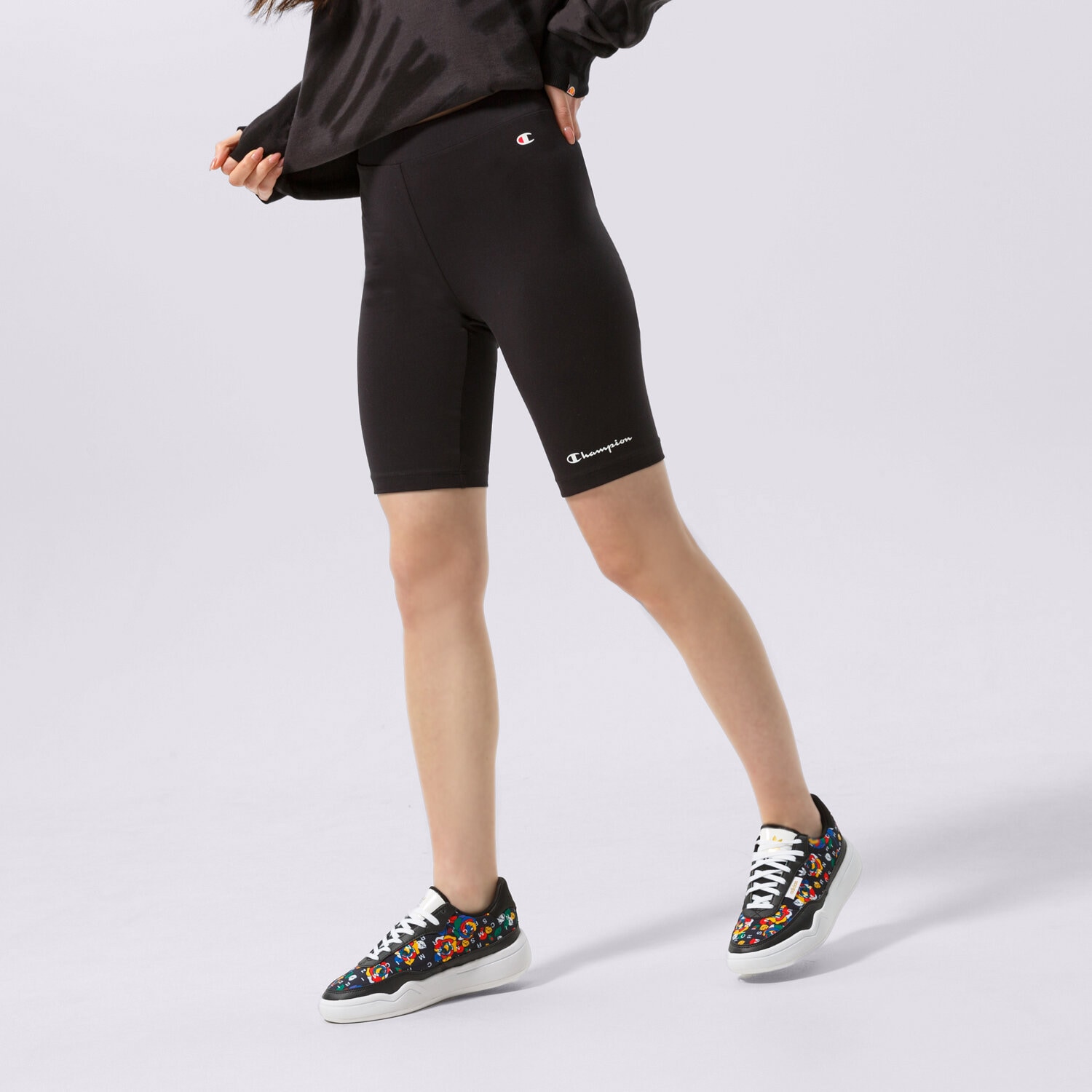 dámské kraťasy CHAMPION ŠORTKY  BIKE TRUNK 114905KK001 ČERNÁ