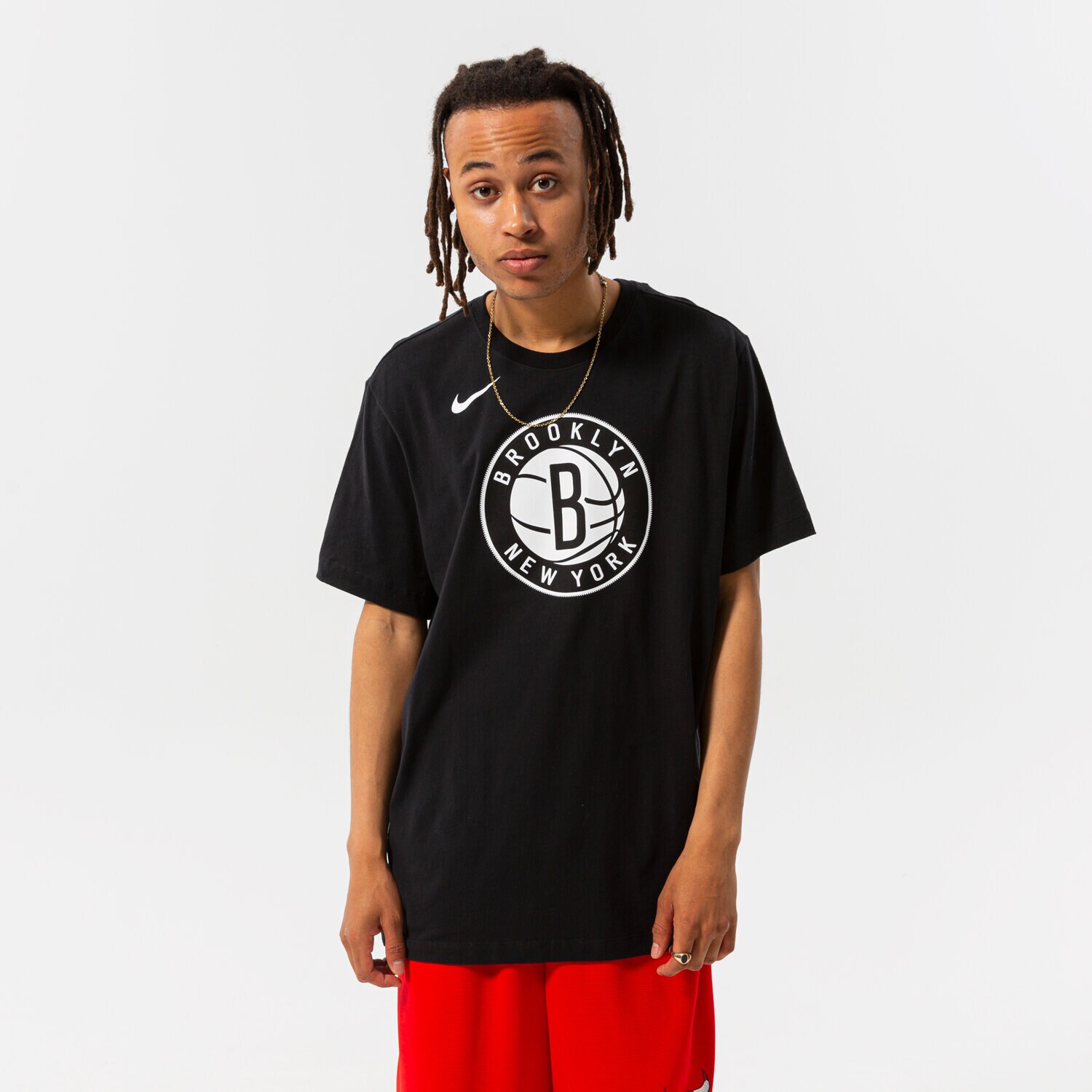 pánské tričko NIKE TRIČKO BKN M NK DF ES LOGO SS TEE NBA DA5999-010 ČERNÁ