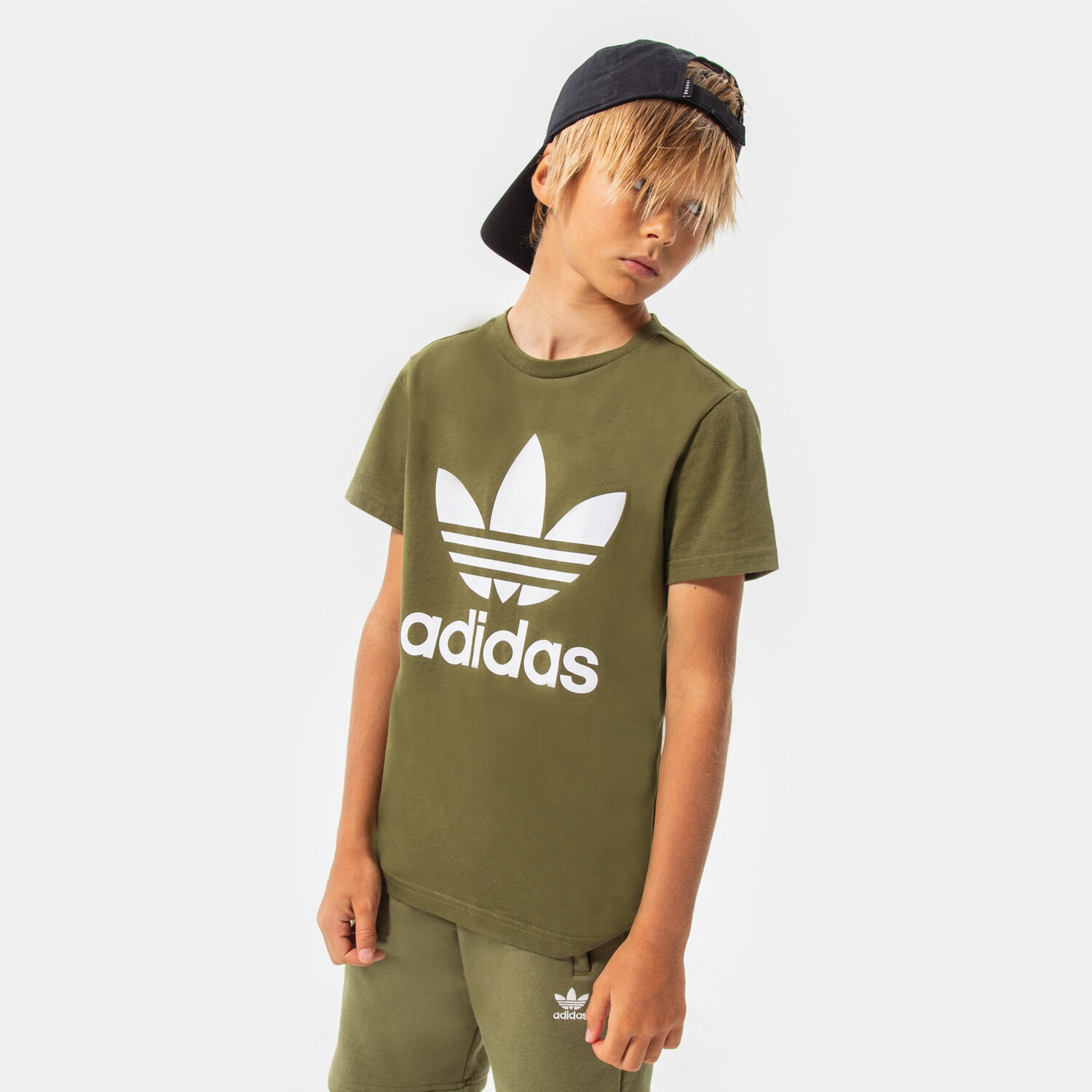 dětské tričko ADIDAS TRIČKO TREFOIL TEE BOY HD2005 KHAKI
