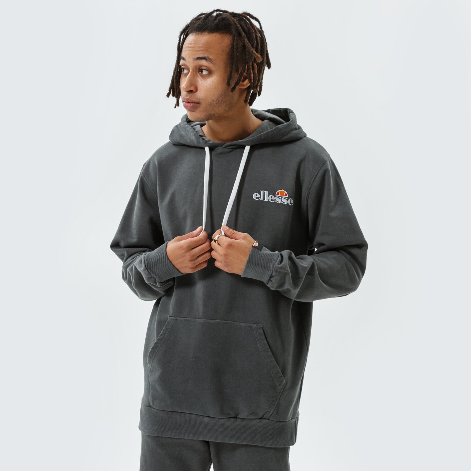 pánská mikina ELLESSE MIKINA S KAPUCÍ TINCTORIA OH HOODY BLK SHK13144011 ČERNÁ