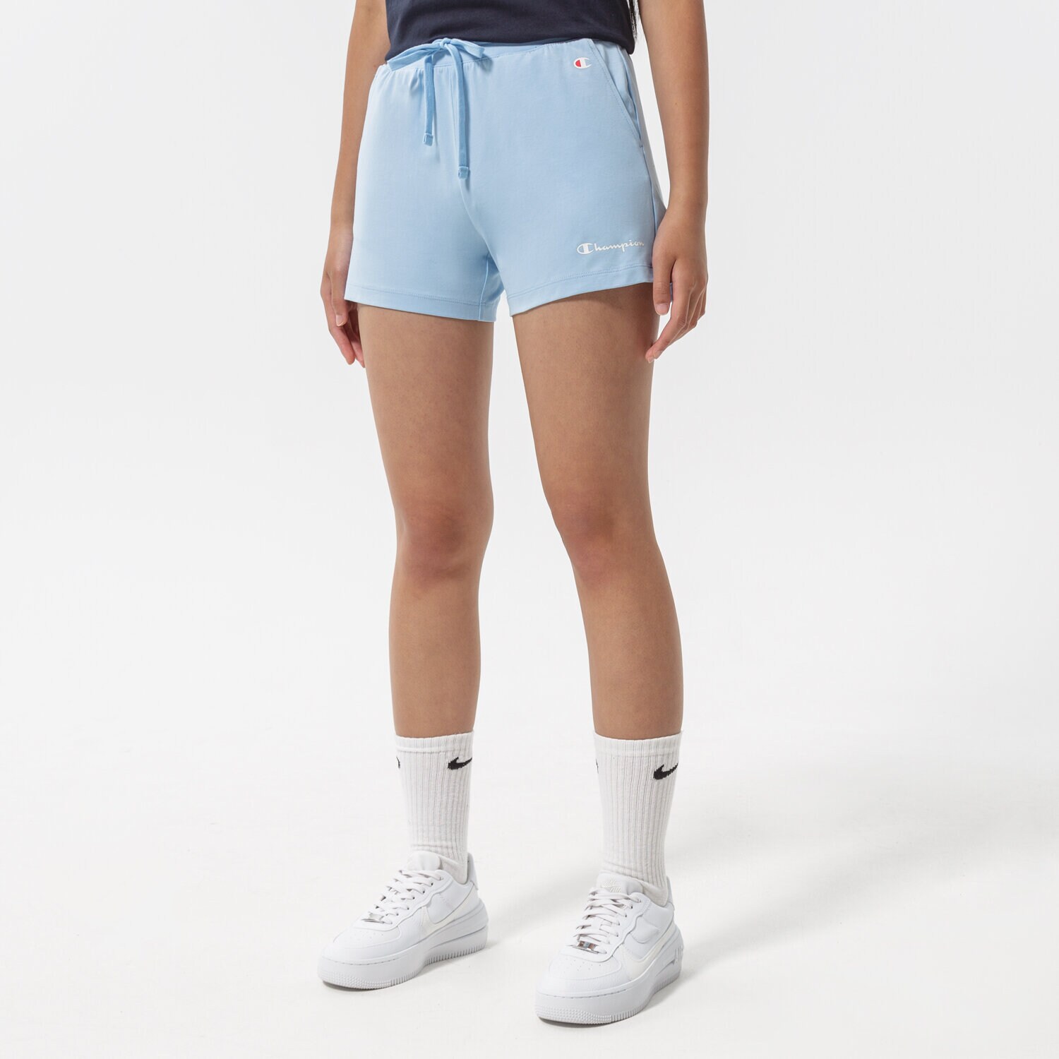 dámské kraťasy CHAMPION ŠORTKY  SHORTS 114882BS151 MODRÁ