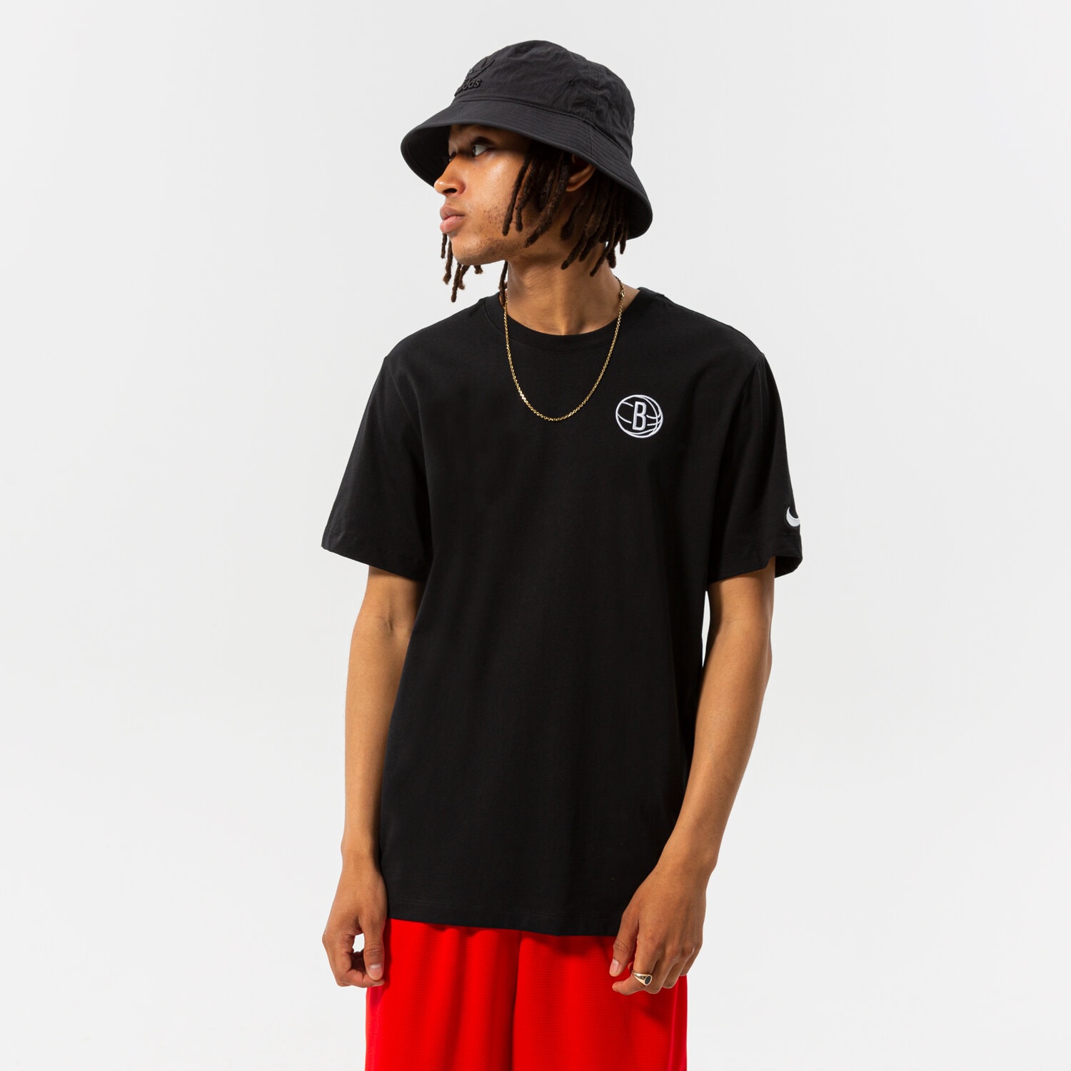 pánské tričko NIKE TRIČKO BKN M NK ES CORE LGO SS TEE NBA DD6704-010 ČERNÁ