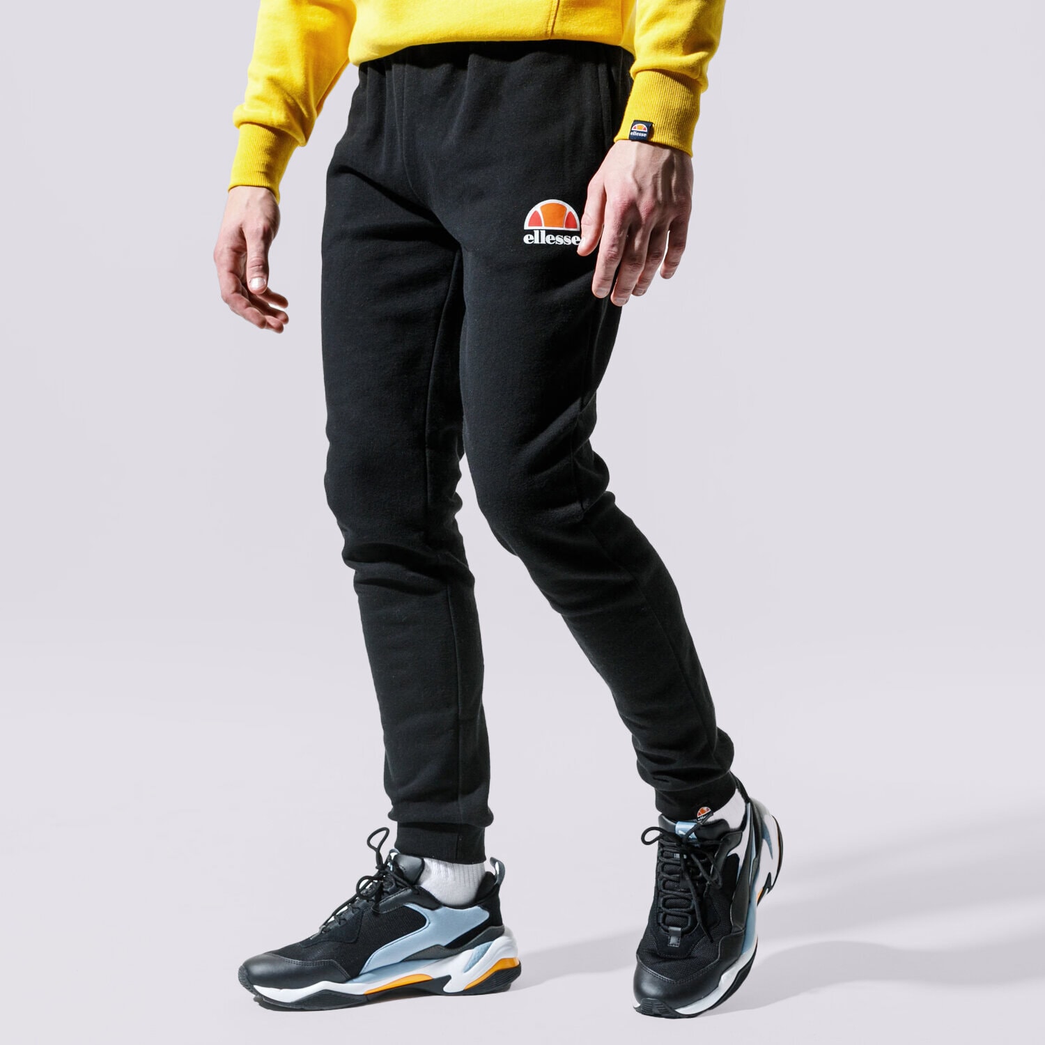 pánské kalhoty ELLESSE KALHOTY  OVEST BLK SHS01763001 ČERNÁ