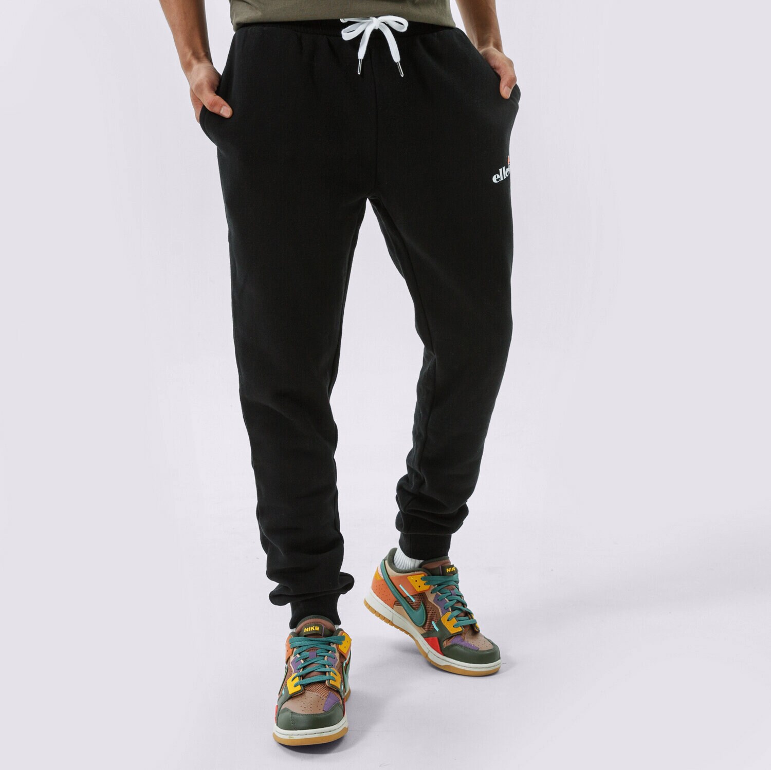 pánské kalhoty ELLESSE KALHOTY  GRANITE JOG PANT BLK SHK12643011 ČERNÁ