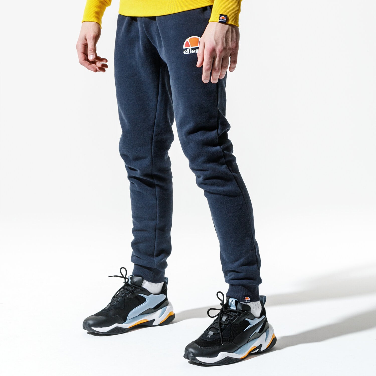 pánské kalhoty ELLESSE KALHOTY  OVEST NAVY SHS01763429 TMAVOMODRÁ