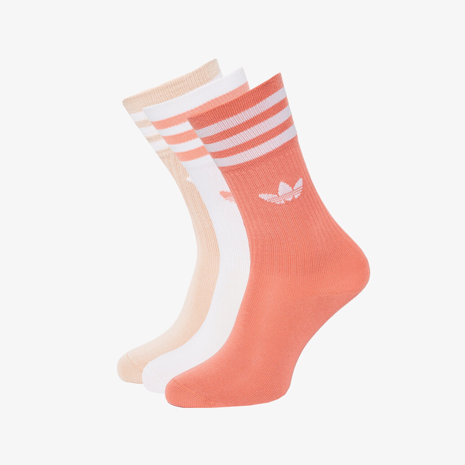dámské ponožky ADIDAS PONOŽKY SOLID CREW SOCK HL6767 BÍLÁ