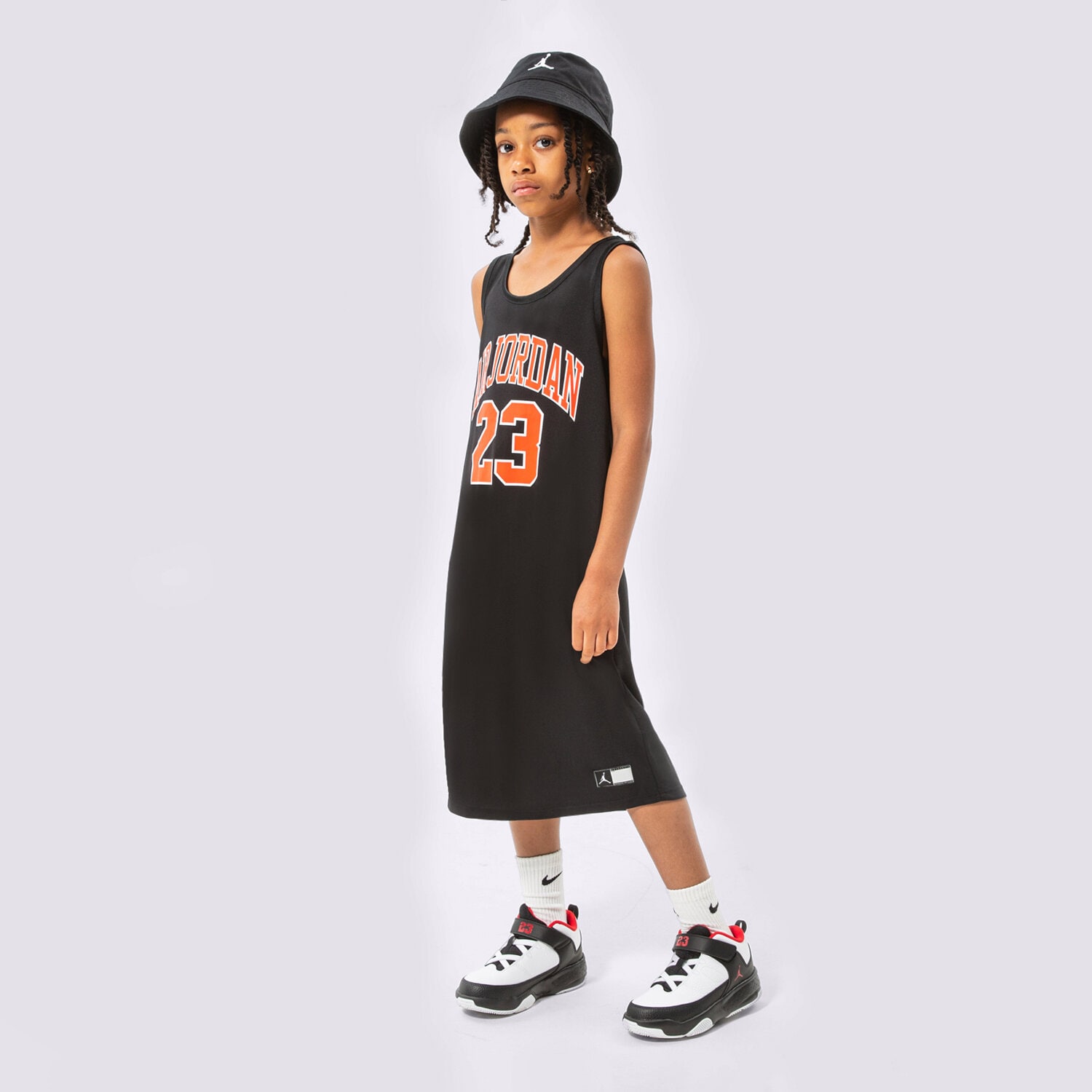 JORDAN ŠATY HBR JORDAN JERSEY DRESS GIRL 45B320-023 ČERNÁ
