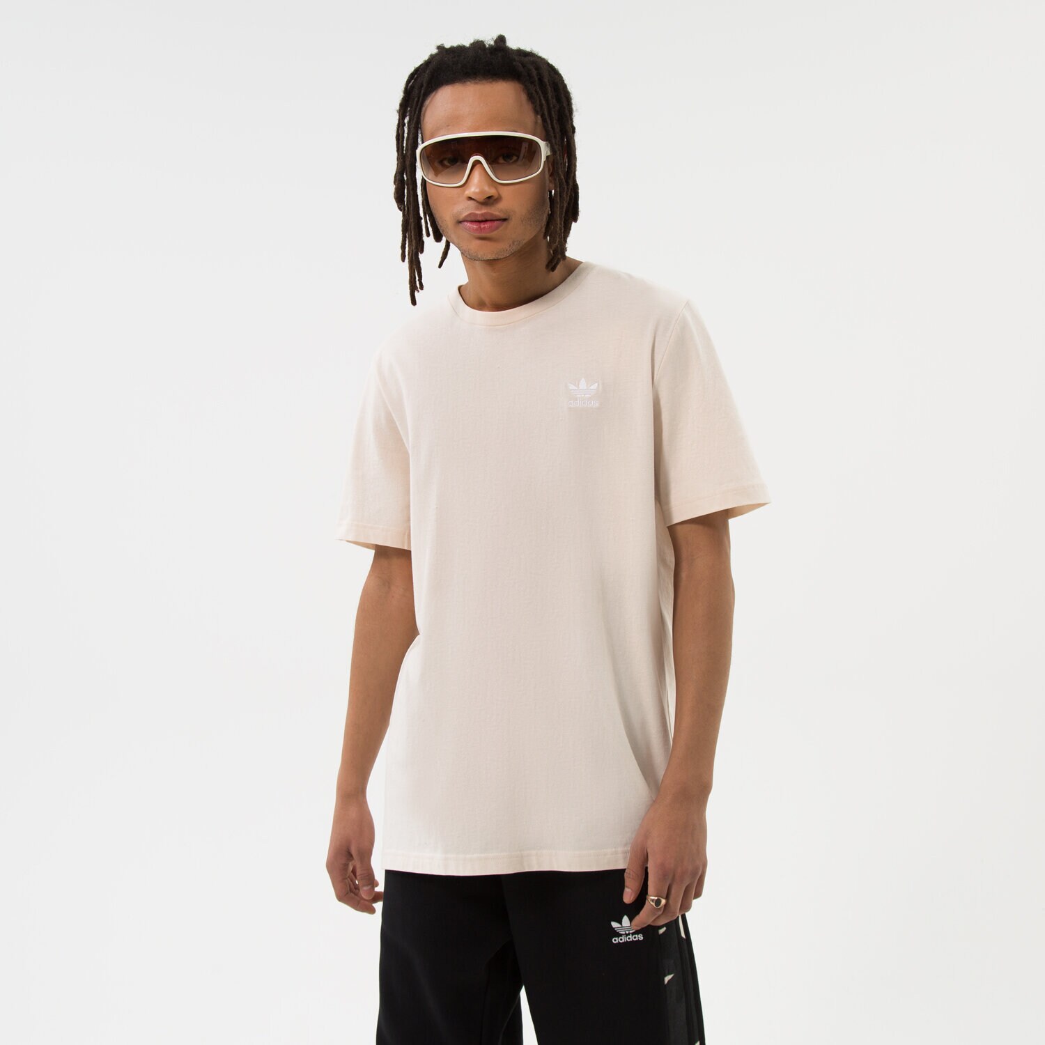 pánské tričko ADIDAS TRIČKO ESSENTIAL HE7194 BÉŽOVÁ
