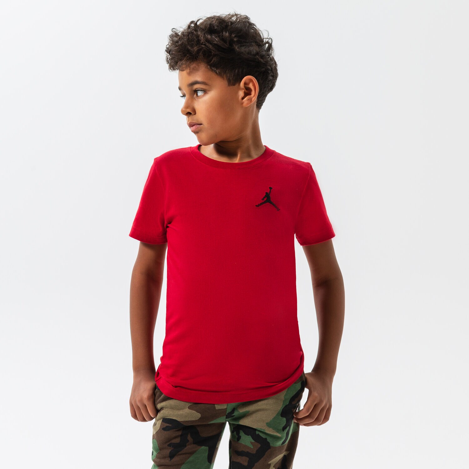 dětské tričko JORDAN TRIČKO JUMPMAN AIR EMB BOY 95A873-R78 BORDOVÁ