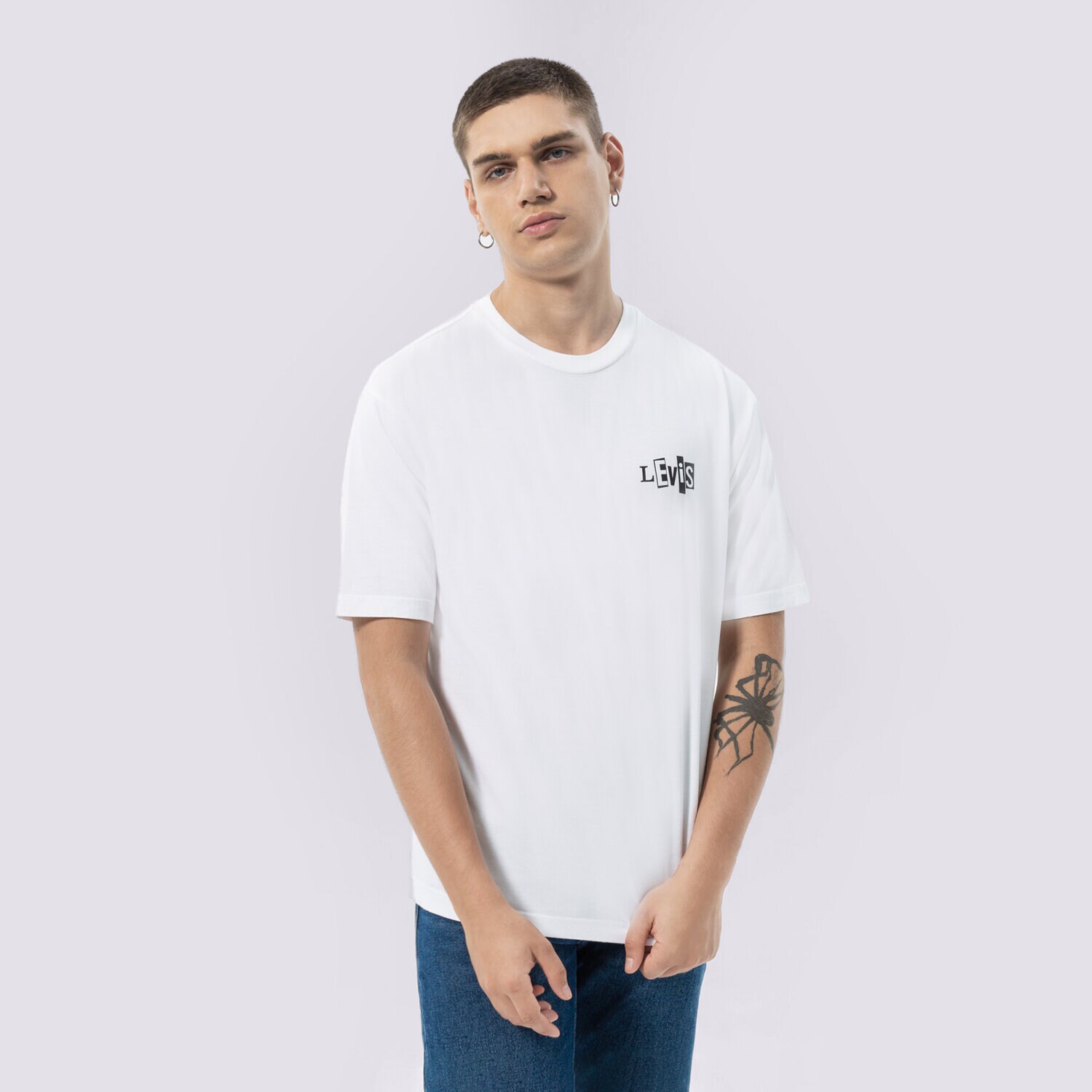 pánské tričko LEVI'S TRIČKO SKATE GRAPHIC BOX TEE A1005-0001 BÍLÁ