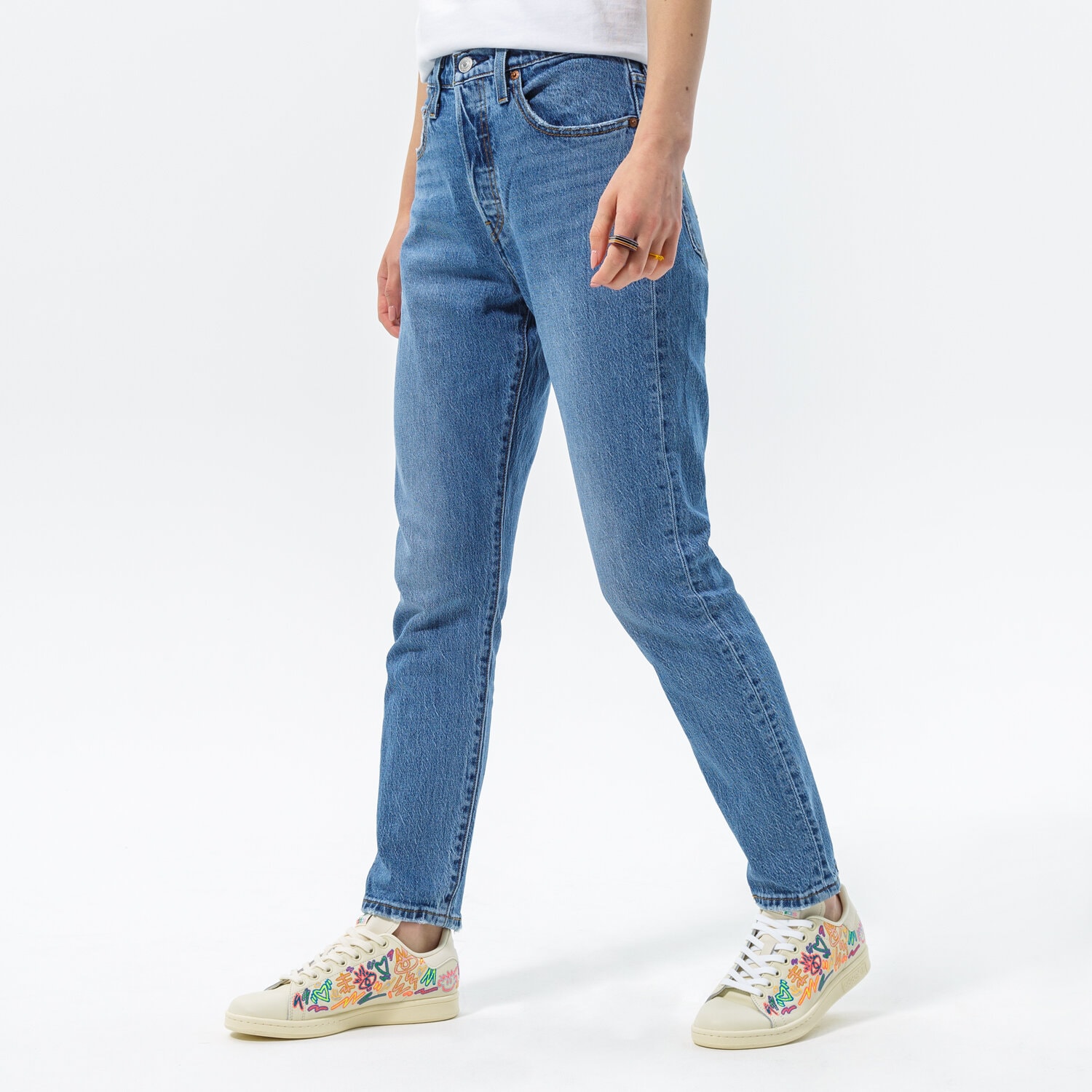 dámské kalhoty LEVI'S KALHOTY  501® SKINNY 29502-0228 MODRÁ