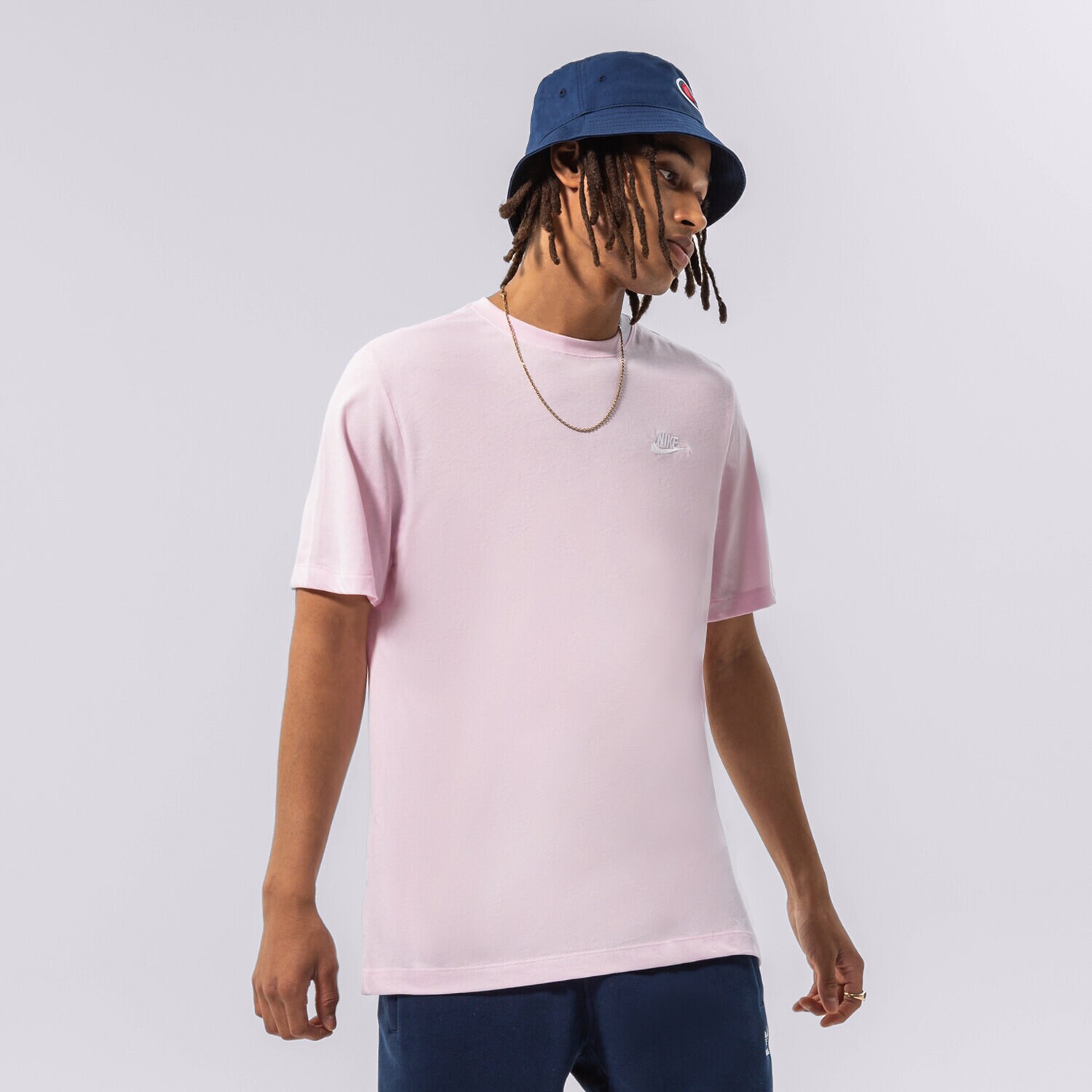 pánské tričko NIKE TRIČKO SPORTSWEAR CLUB AR4997-665 RŮŽOVÁ