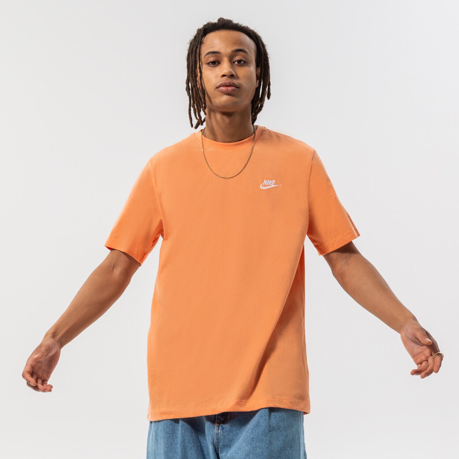 pánské tričko NIKE TRIČKO NIKE SPORTSWEAR CLUB AR4997-872 ORANŽOVÁ