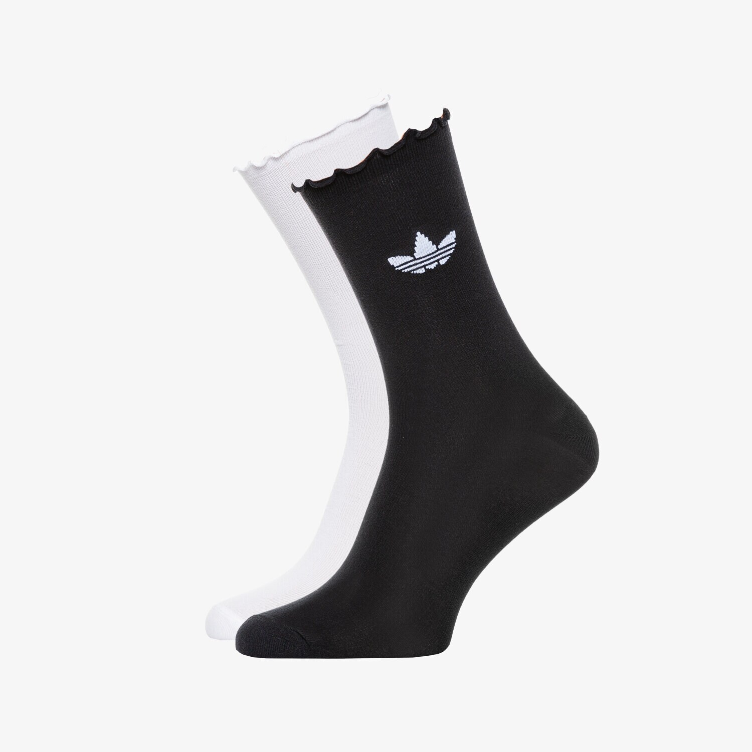dámské ponožky ADIDAS PONOŽKY RUFFLE CRW 2PP HC9532 ČERNÁ
