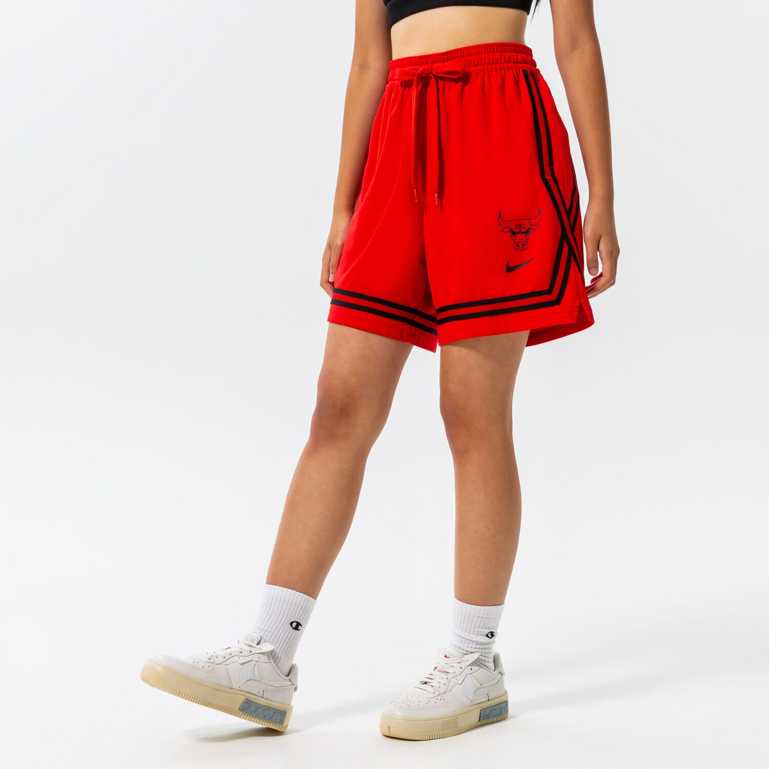 dámské kraťasy NIKE ŠORTKY  CHI W NK DF SHORT XVR CTS NBA DN9521-657 BORDOVÁ