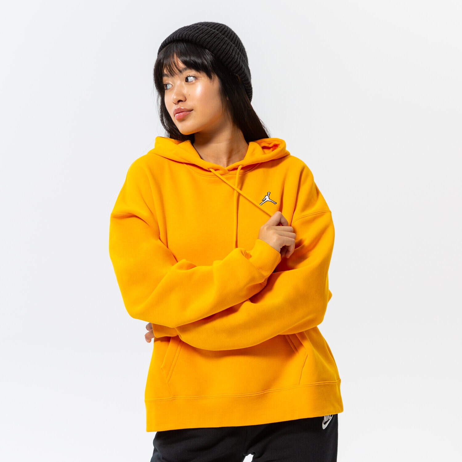 dámská mikina JORDAN MIKINA S KAPUCÍ W J FLT FLC HOODIE CORE DQ4458-705 ŽLUTÁ