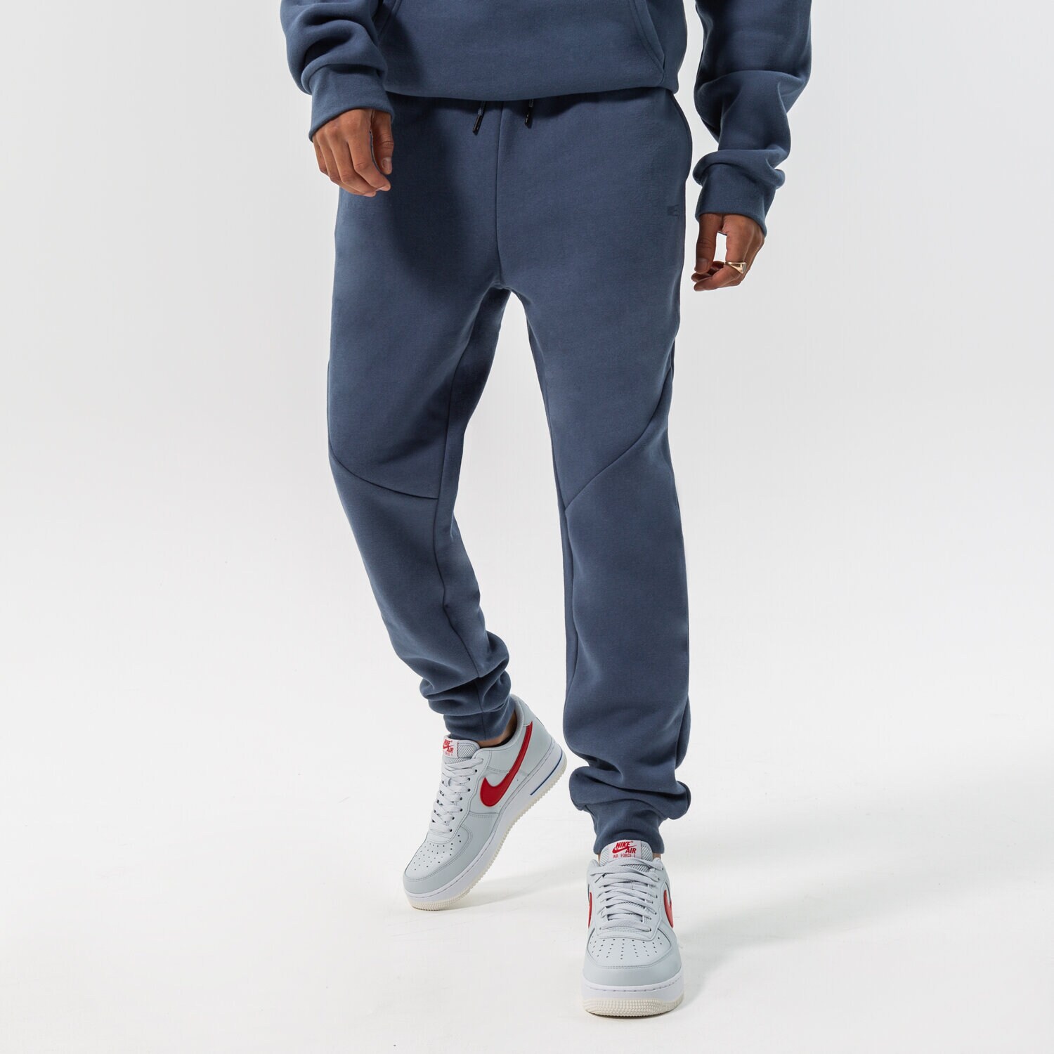 pánské kalhoty CONFRONT KALHOTY  CONFRONT BASIC PANTS CF322SPM90004 MODRÁ
