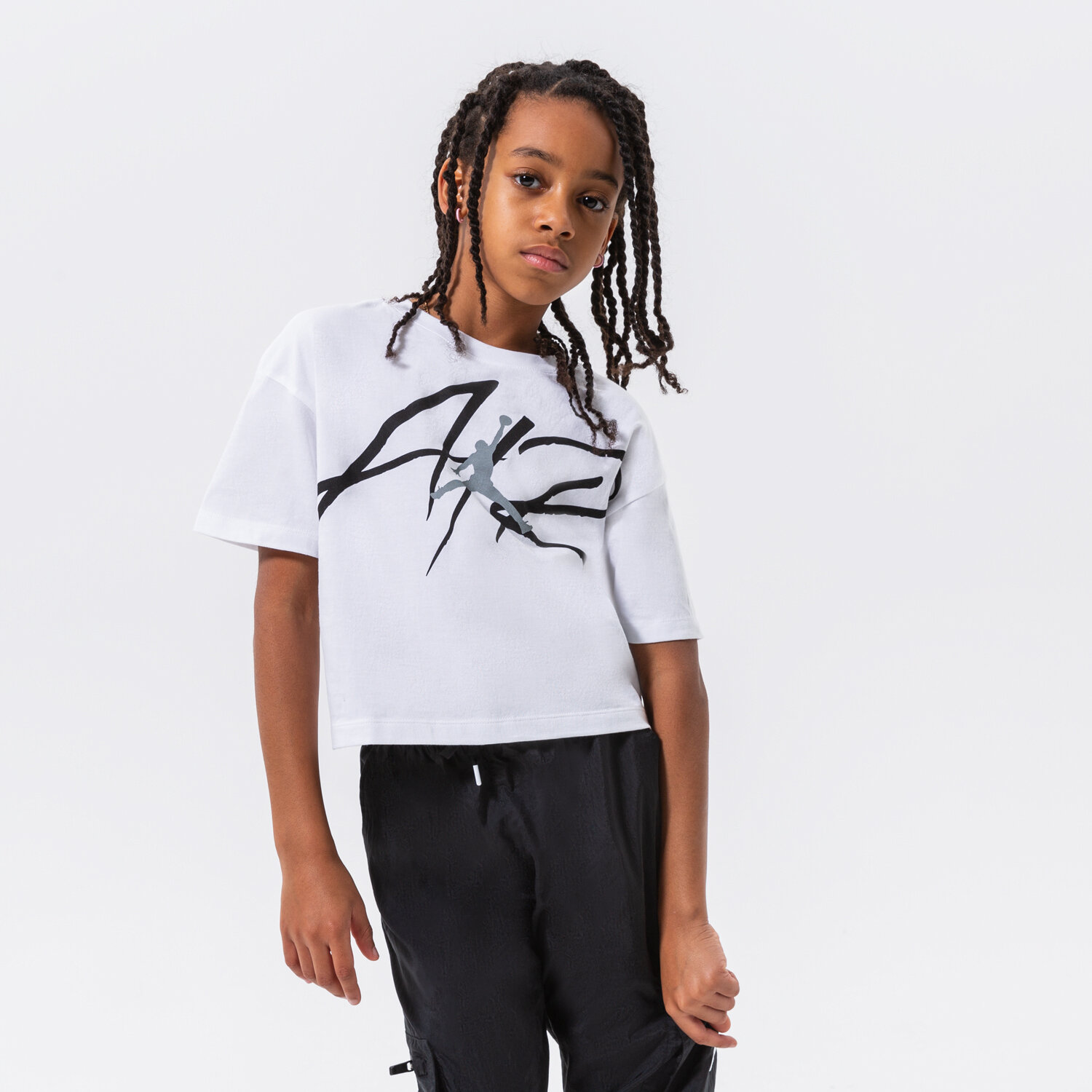 dětské tričko JORDAN TRIČKO SIGNATURE AIR GIRL 45B851-001 BÍLÁ